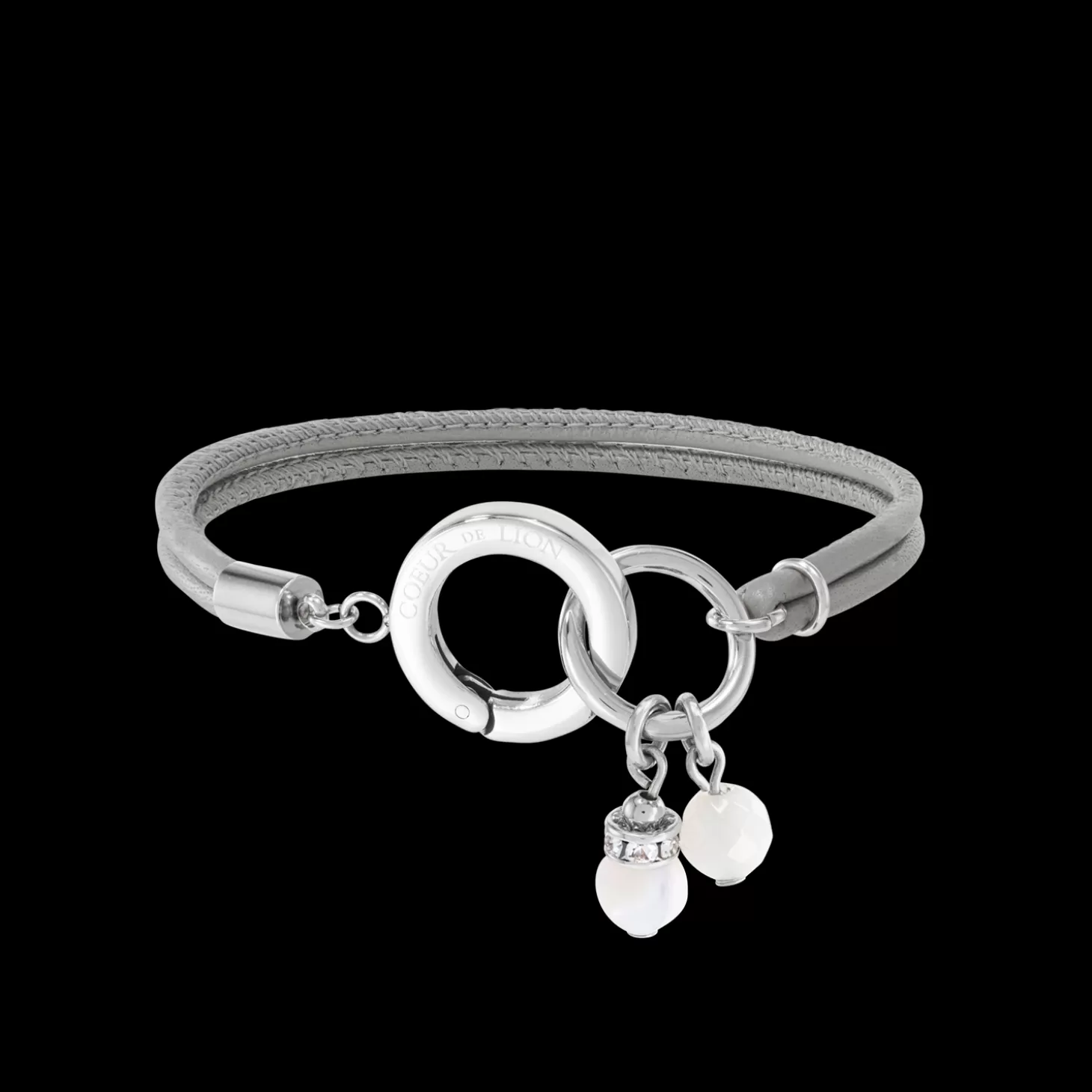 COEUR DE LION Boho Unity Bracelet Leather Light Grey