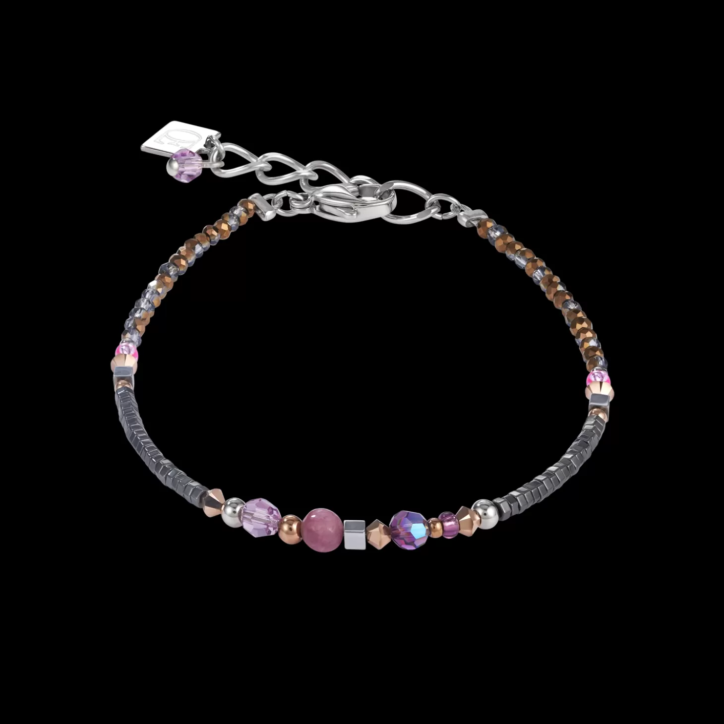 COEUR DE LION Bracelet Amulet Small Crystals & Lepidolite Amethyst