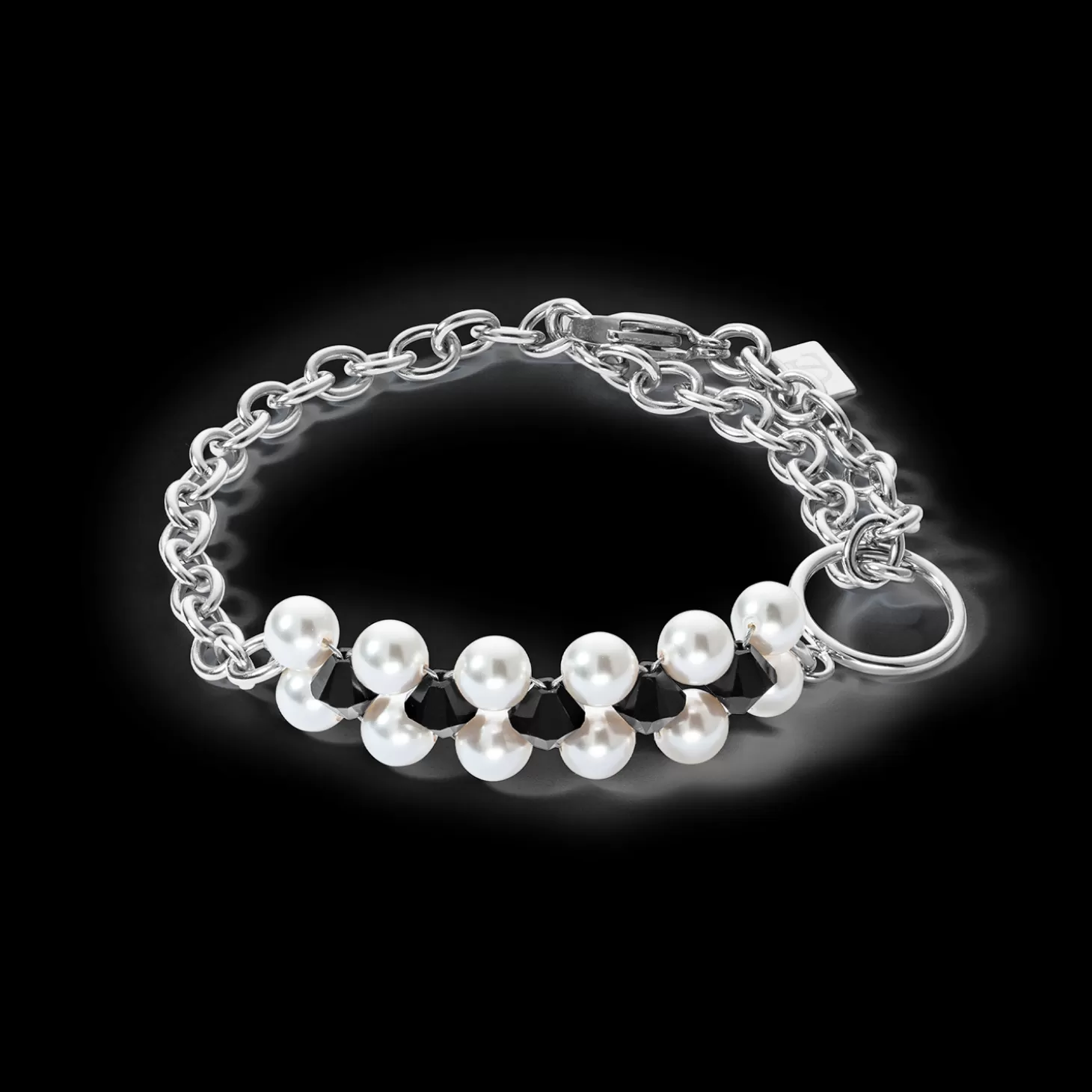 COEUR DE LION Bracelet Choker Mysterious Silver-Black