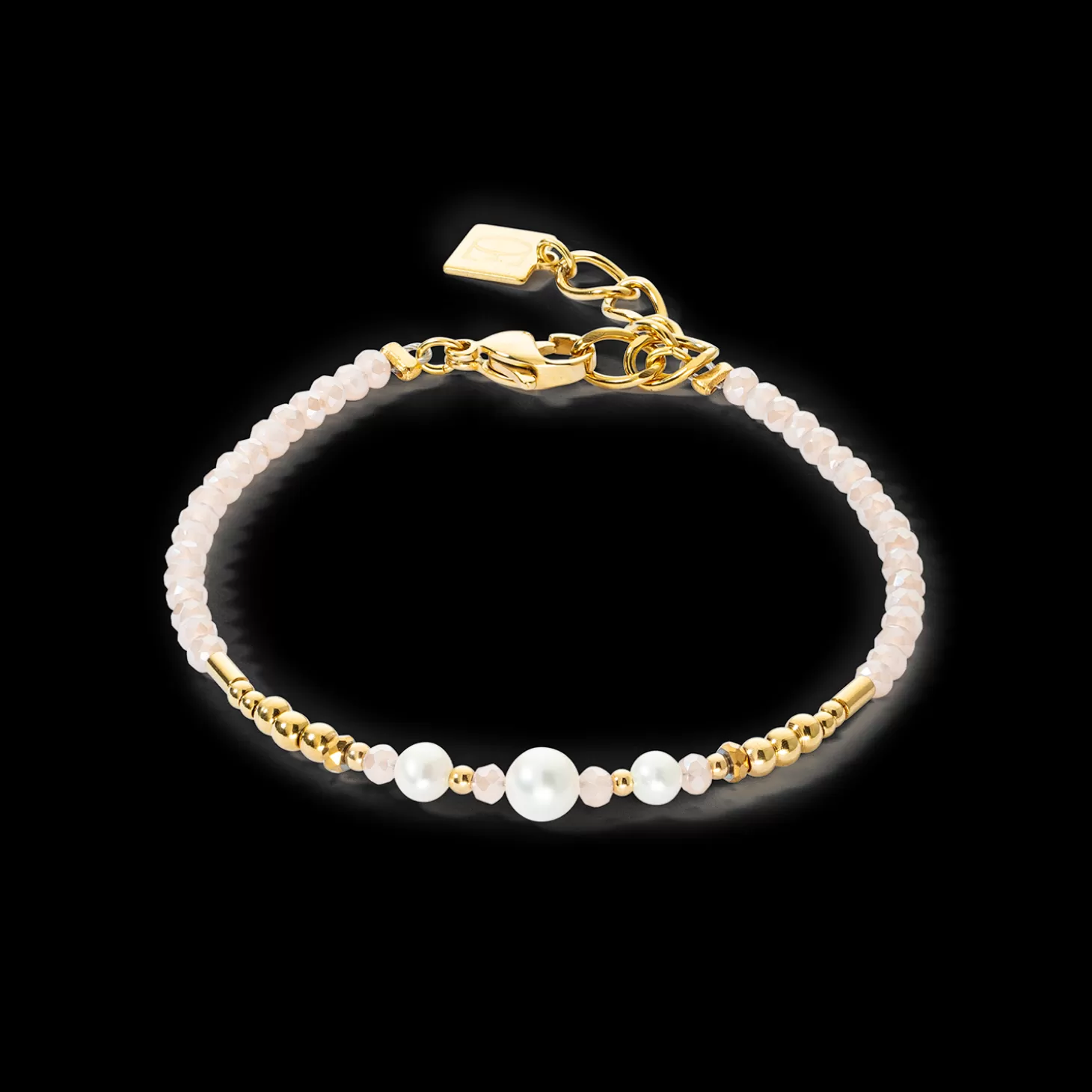 COEUR DE LION Bracelet Drops Freshwater Pearls Gold