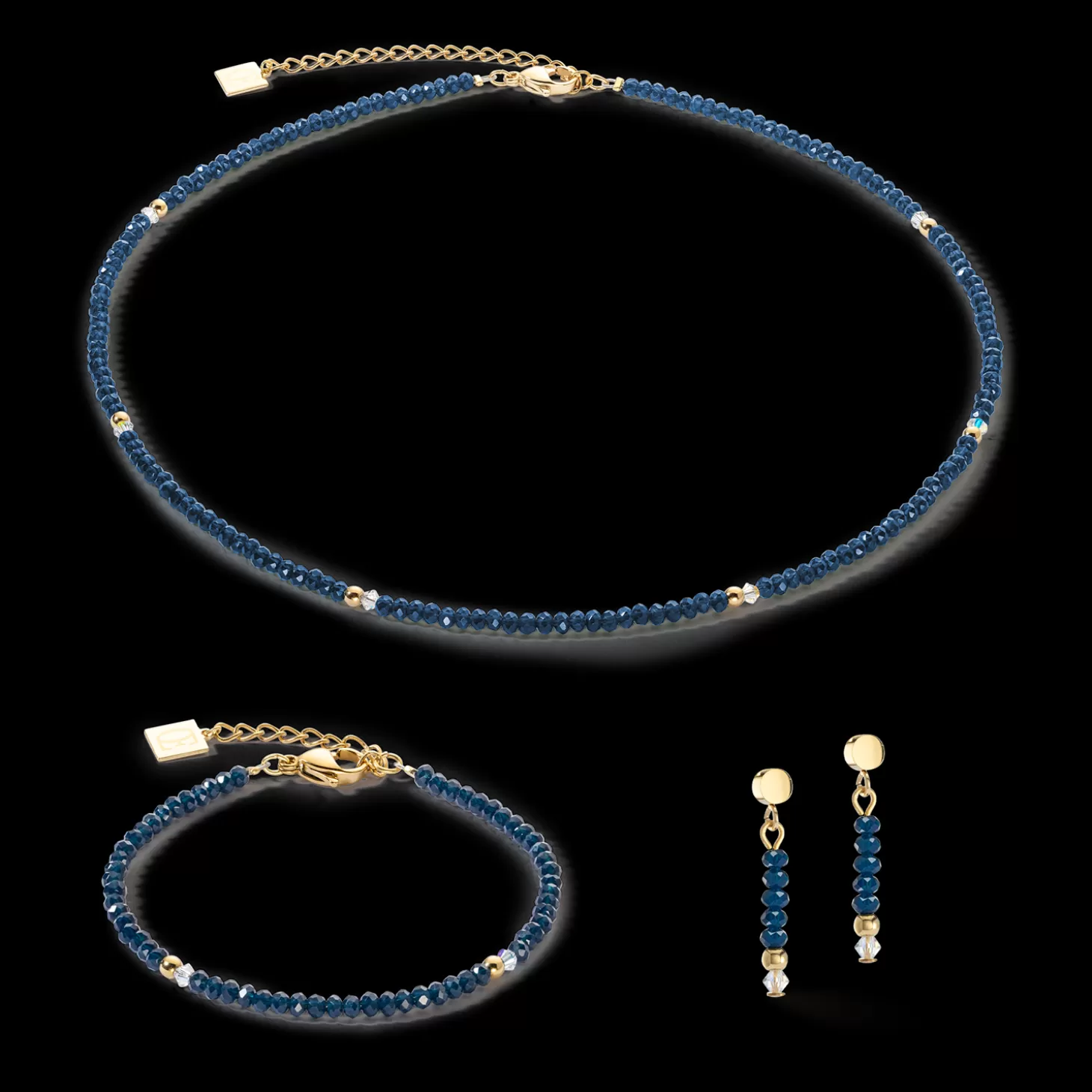 COEUR DE LION Bracelet Little Twinkle Gold-Dark Blue