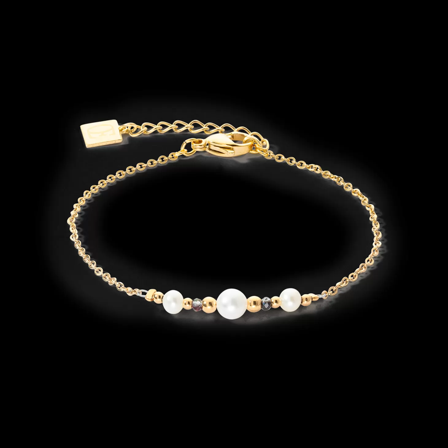 COEUR DE LION Bracelet Modern Princess Freshwater Pearls Gold