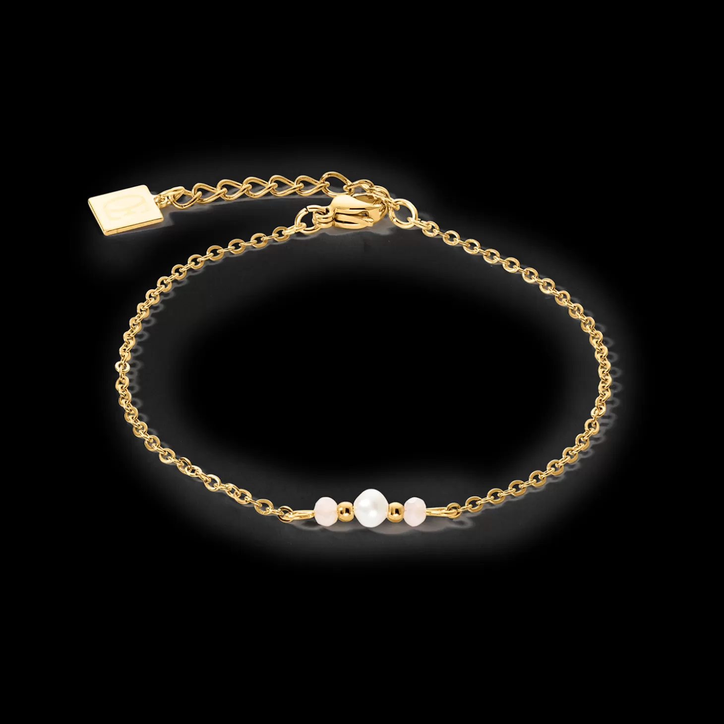 COEUR DE LION Bracelet Y Fairy Freshwater Pearl Gold