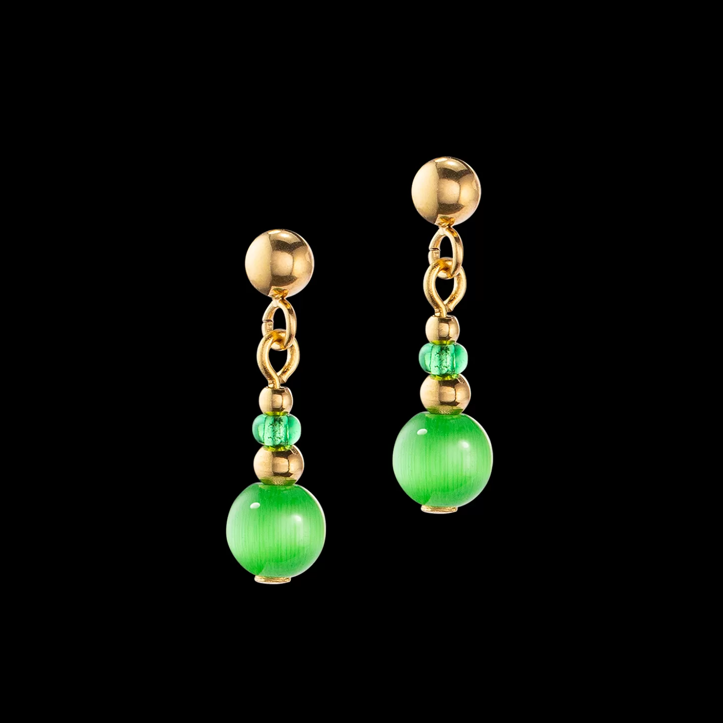 COEUR DE LION Candy Spheres Earrings Green