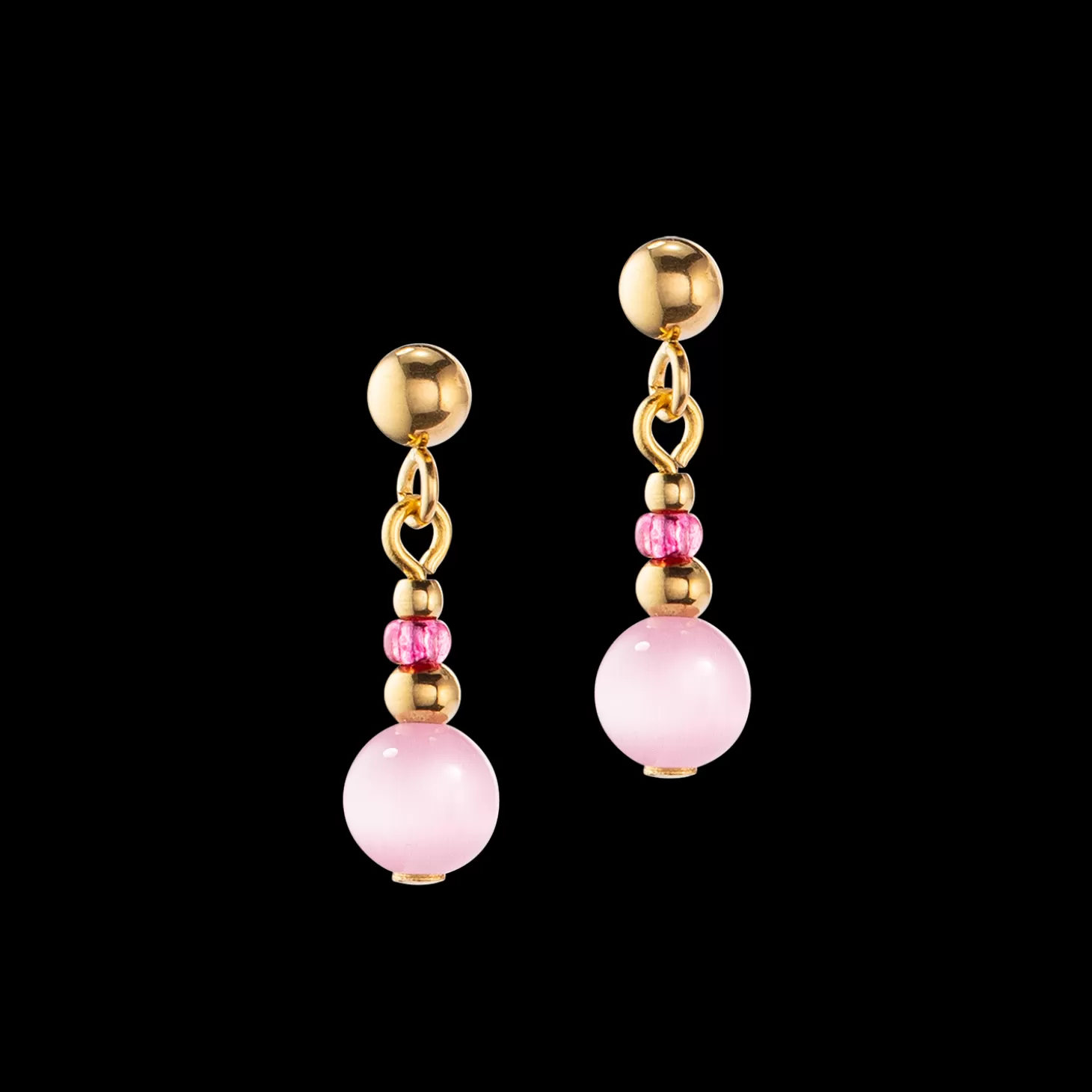 COEUR DE LION Candy Spheres Earrings Pink