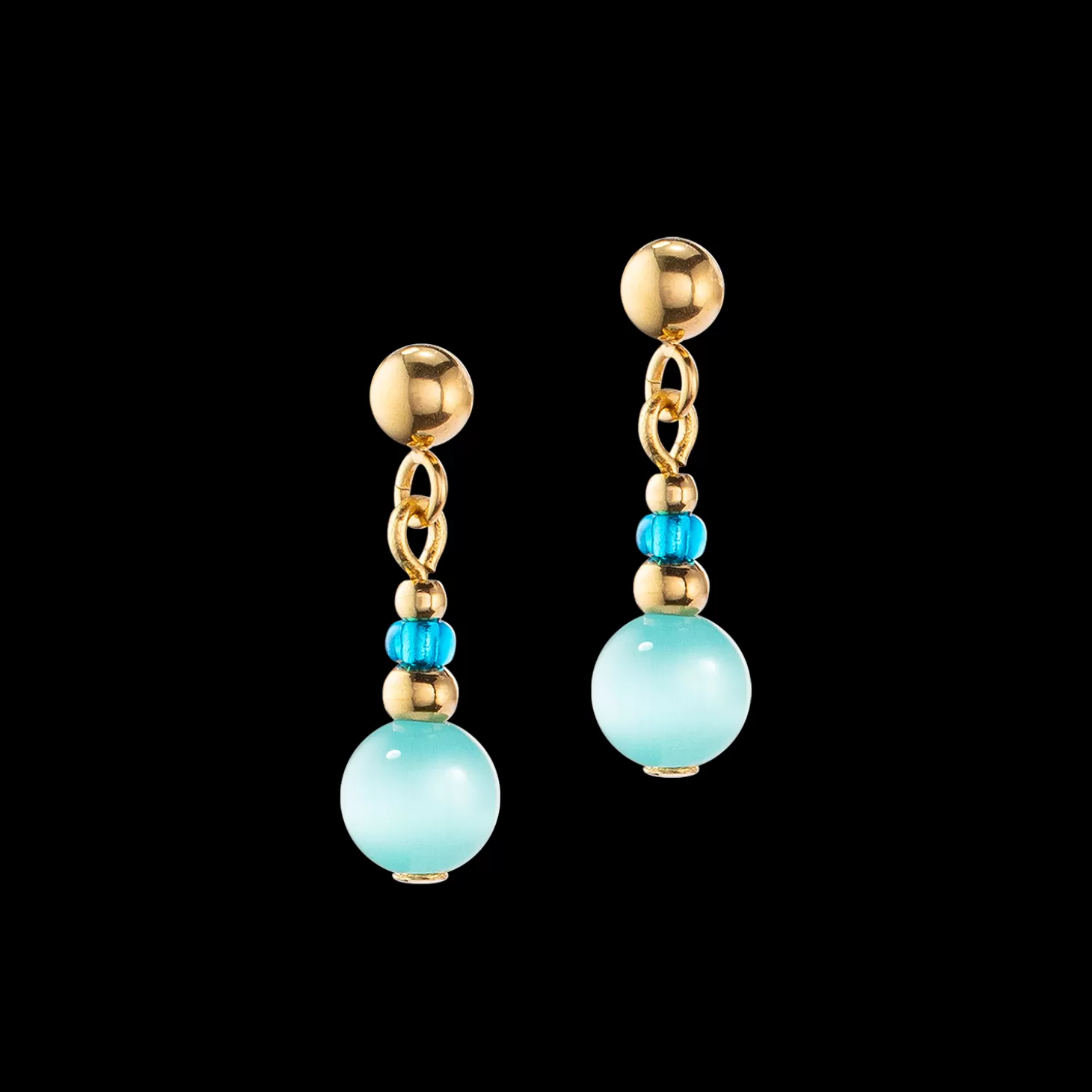 COEUR DE LION Candy Spheres Earrings Turquoise