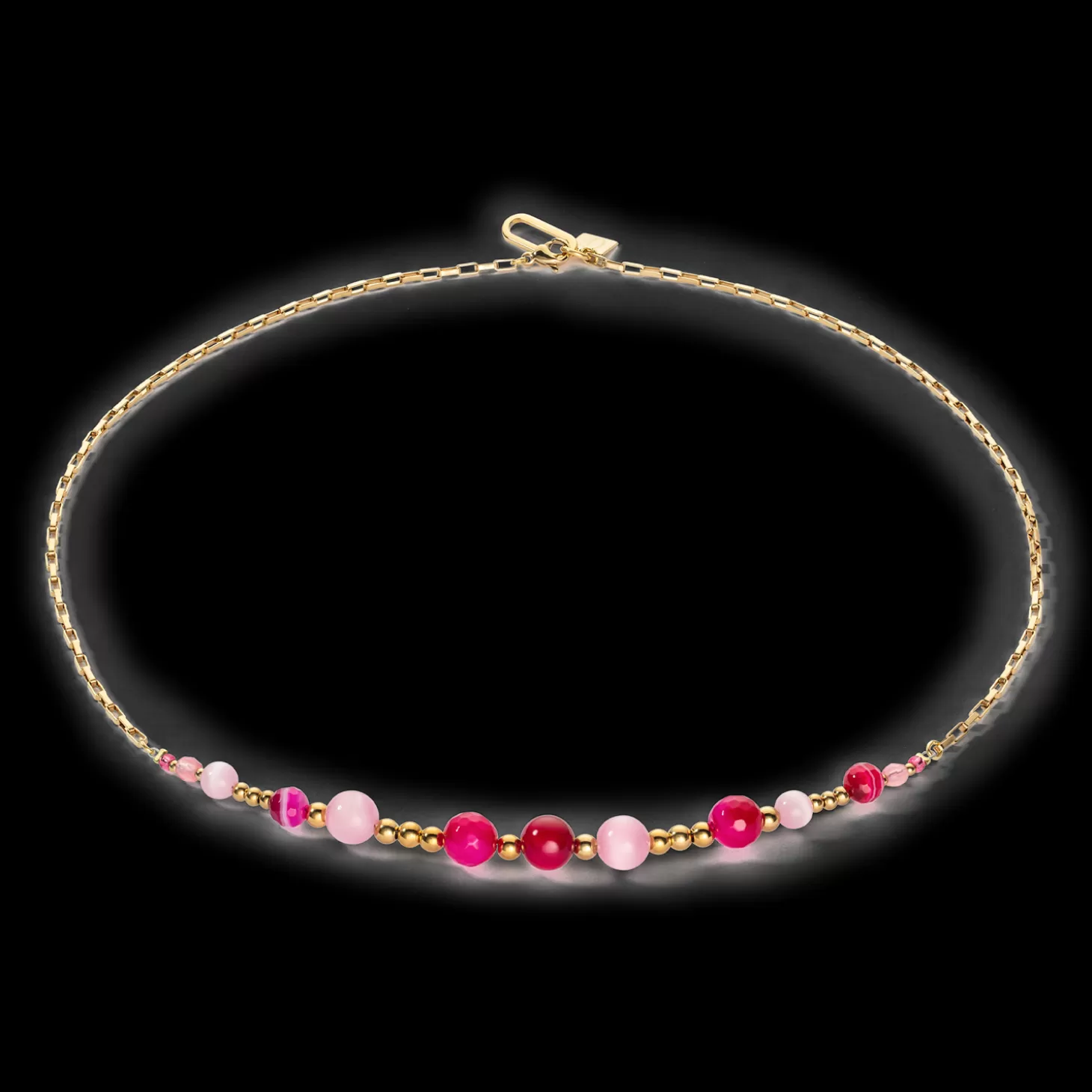 COEUR DE LION Candy Spheres Necklace Pink