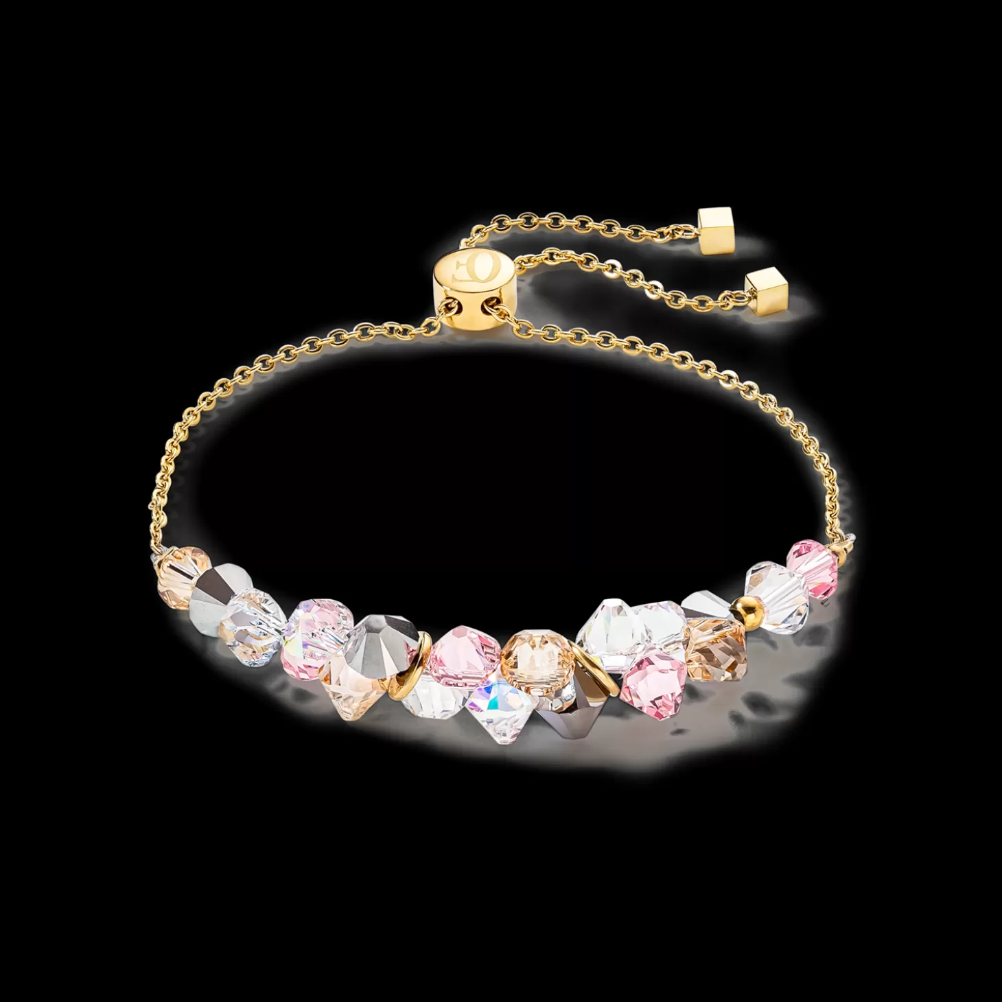 COEUR DE LION Dancing Crystals Bracelet Gold Light Rose