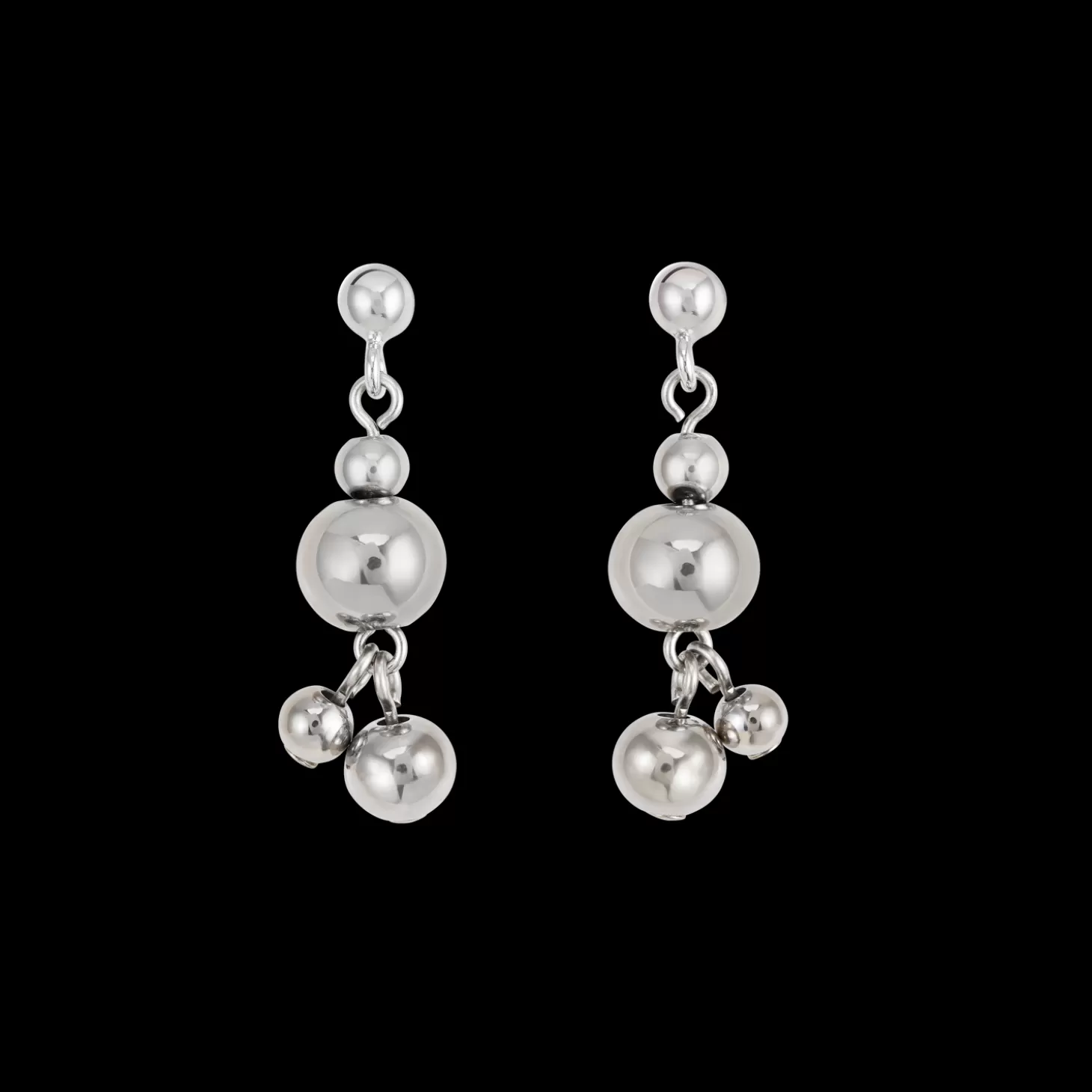 COEUR DE LION Earrings Balls Stainless Steel Silver