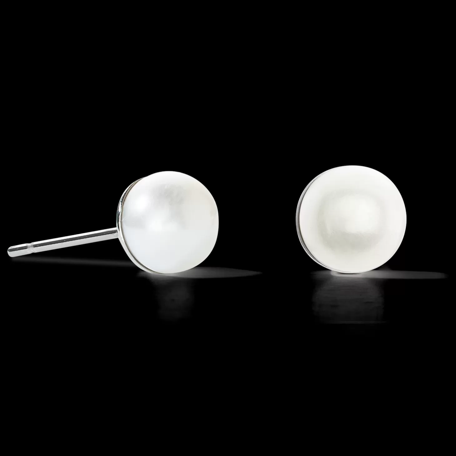 COEUR DE LION Earrings Classic Freshwater Pearl Silver