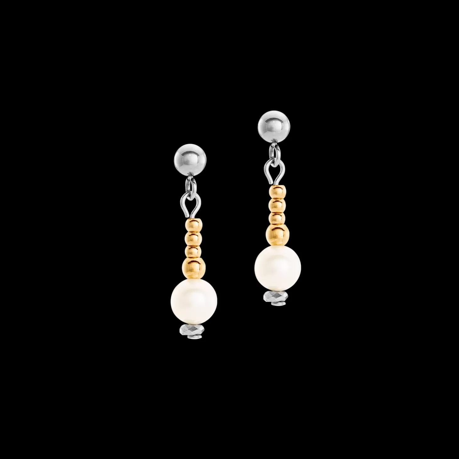 COEUR DE LION Earrings Classic Princess Freshwater Pearls Bicolour