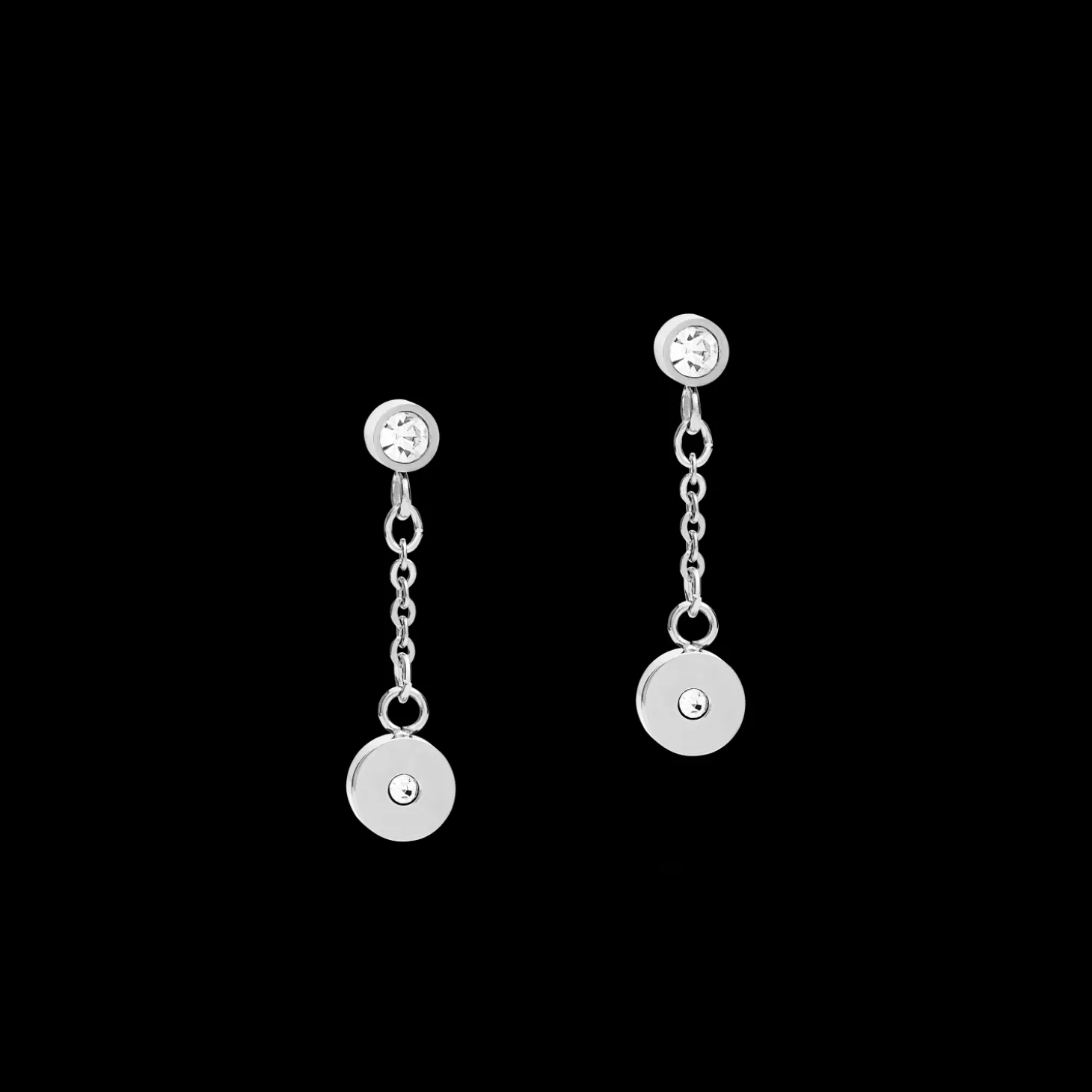 COEUR DE LION Earrings Coins & Chains Silver-Lilac