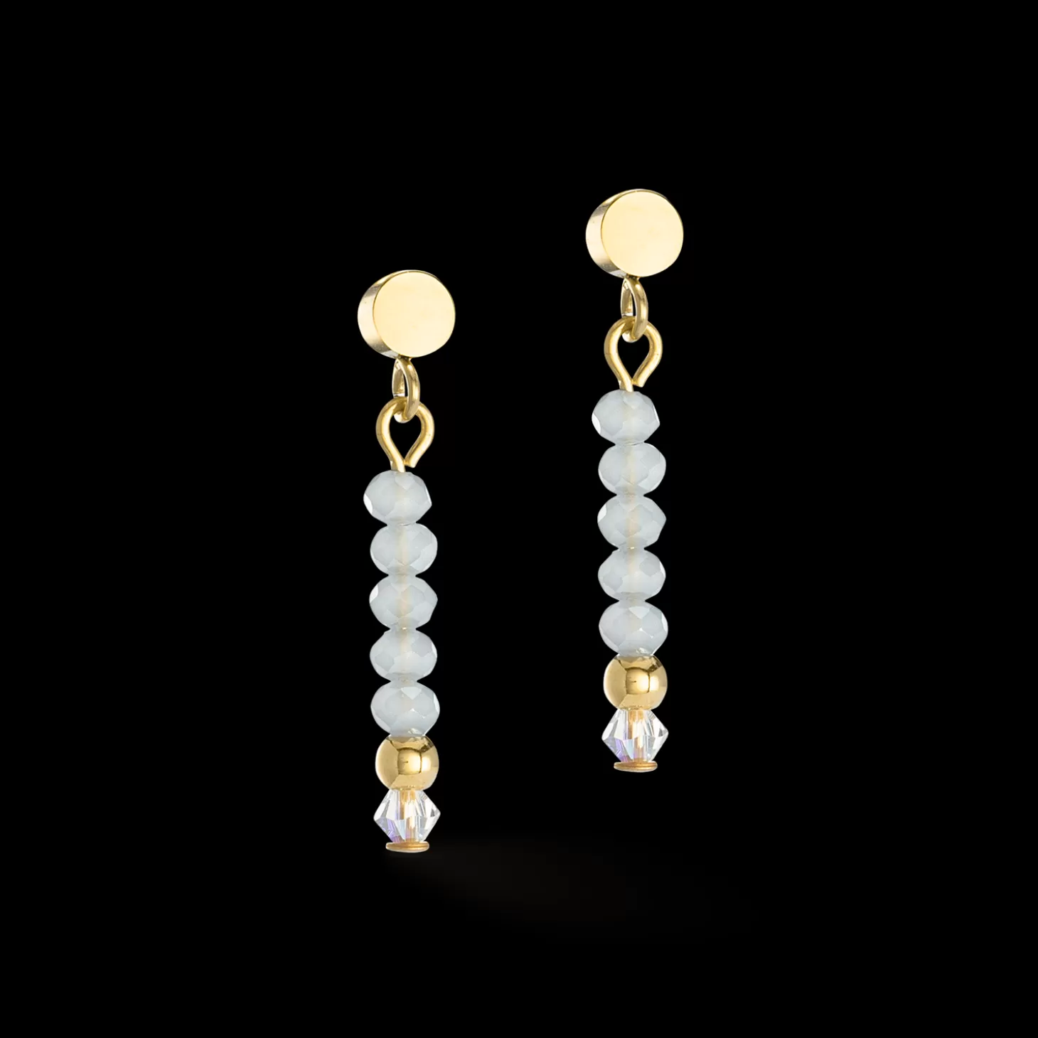 COEUR DE LION Earrings Little Twinkle Gold-Ice Blue