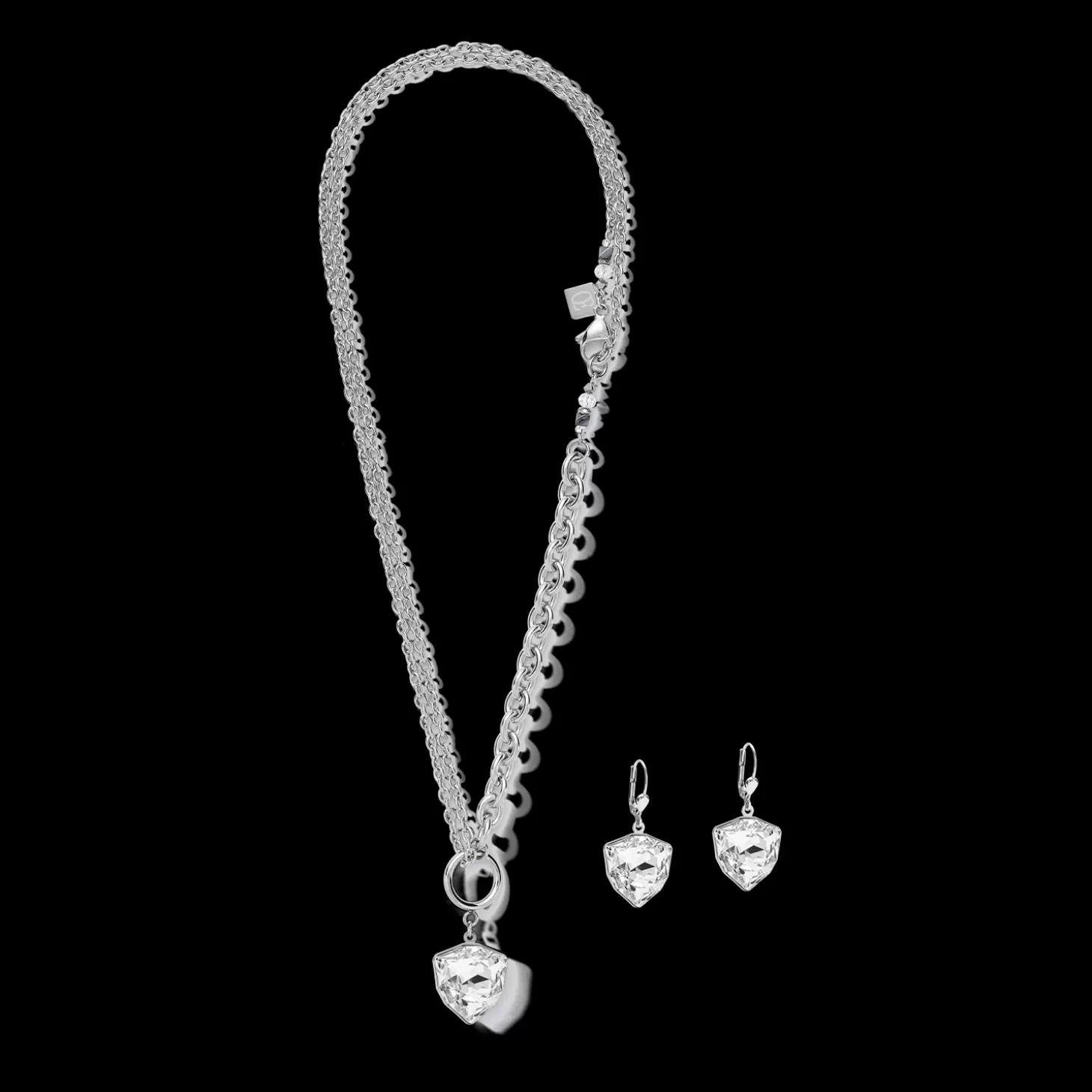 COEUR DE LION Earrings Magic Crystal & Chunky Chain Crystal