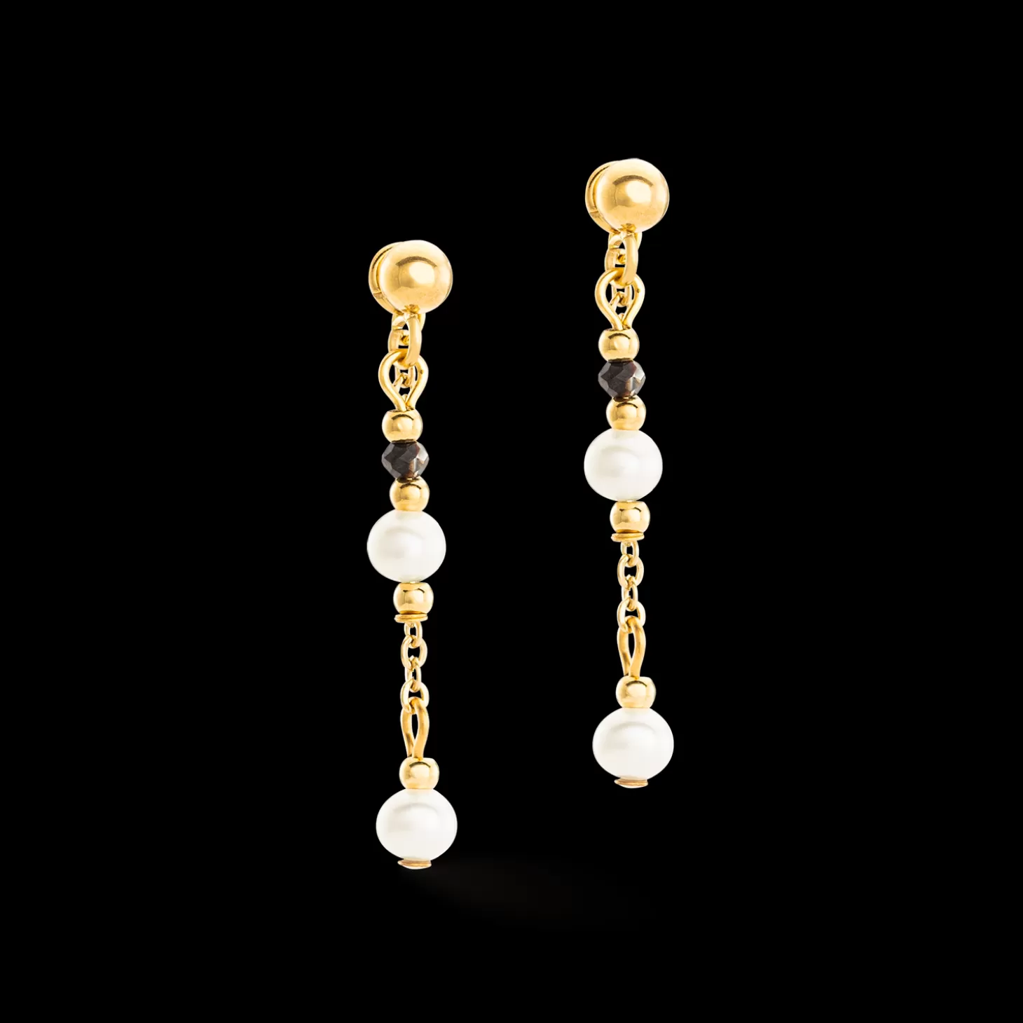 COEUR DE LION Earrings Modern Princess Freshwater Pearls Gold