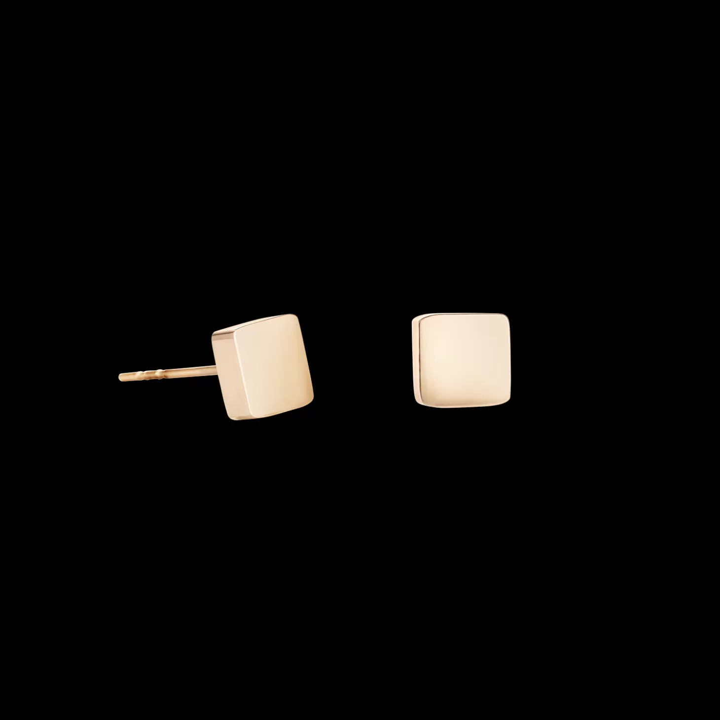 COEUR DE LION Earrings Square Stainless Steel Rose Gold