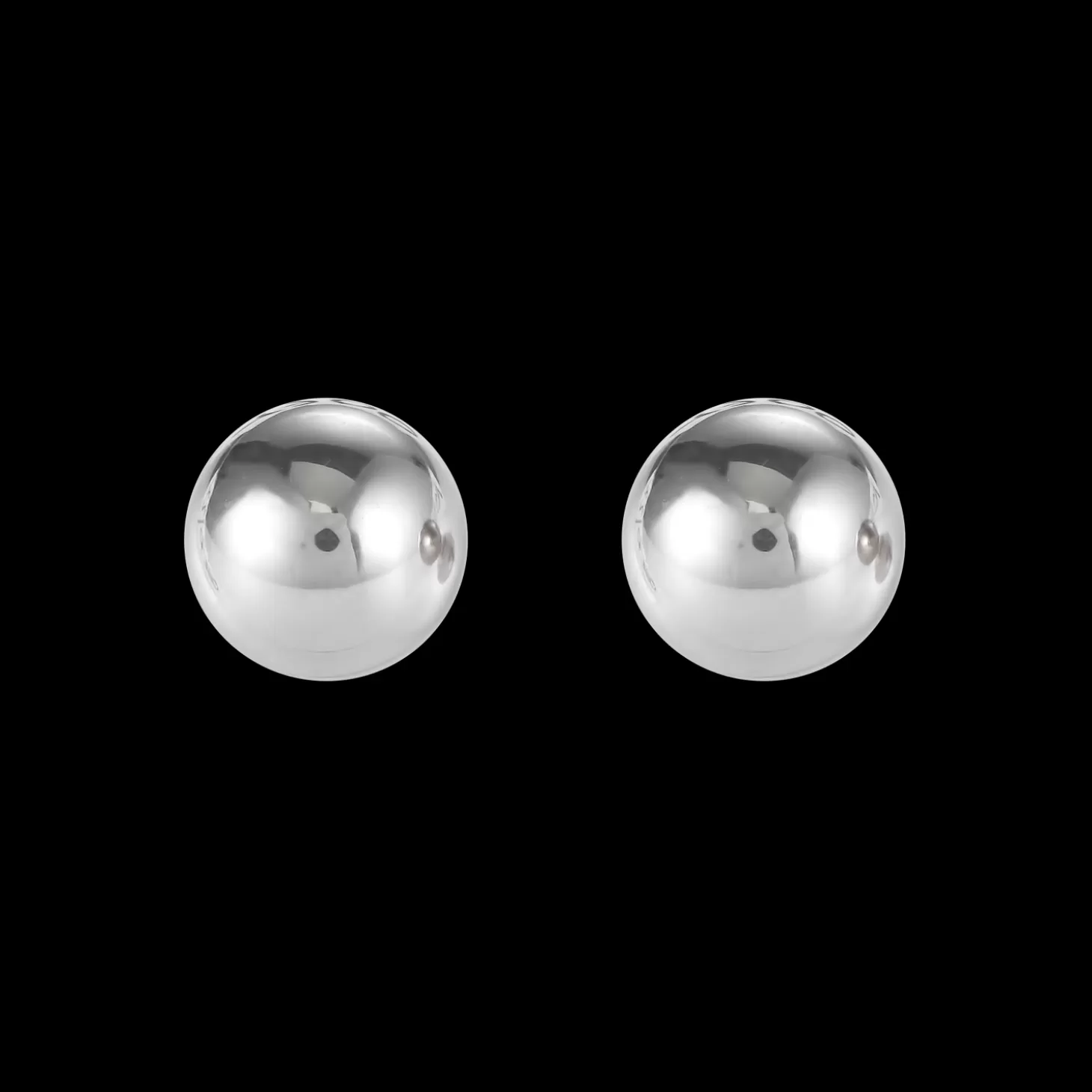 COEUR DE LION Earrings Stainless Steel Ball Small Silver