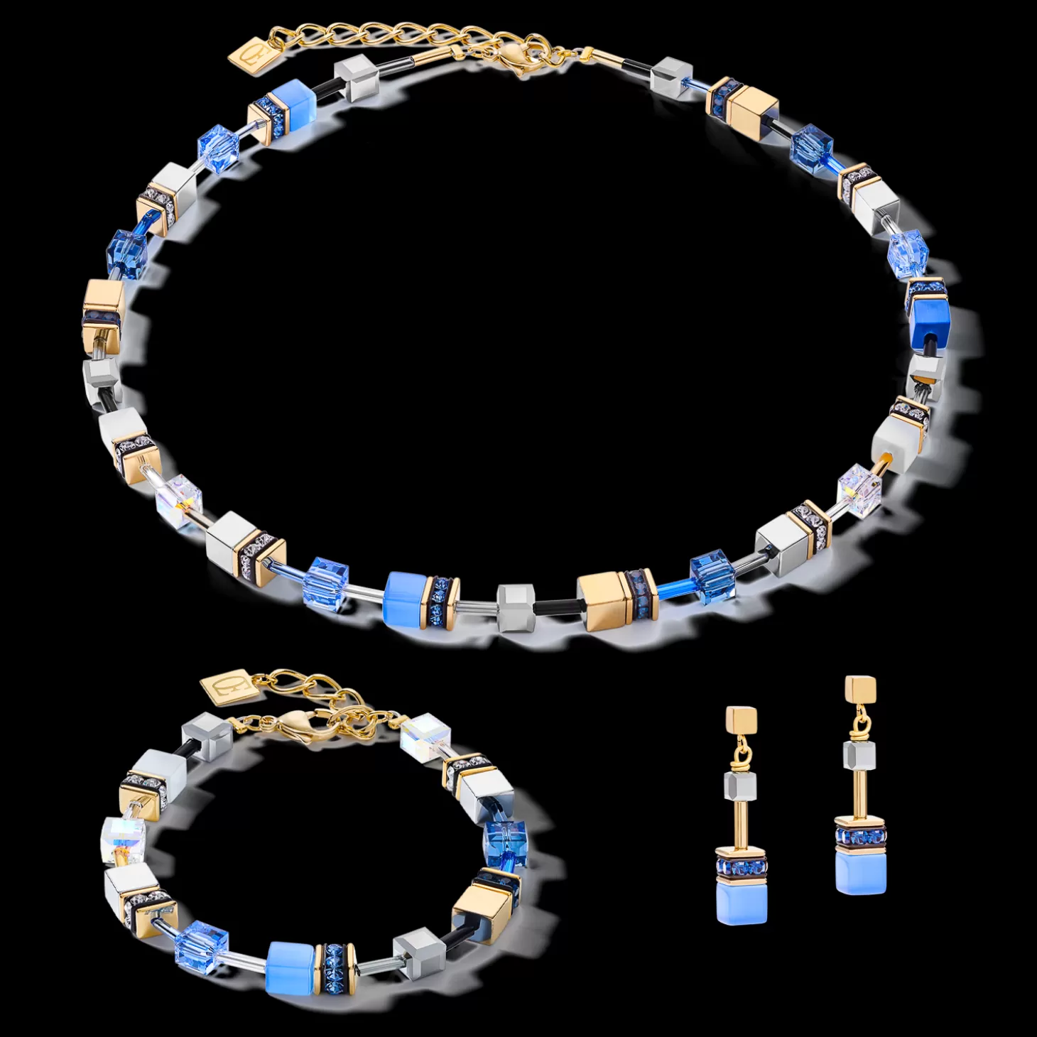 COEUR DE LION Geocube® Bracelet Blue-Gold