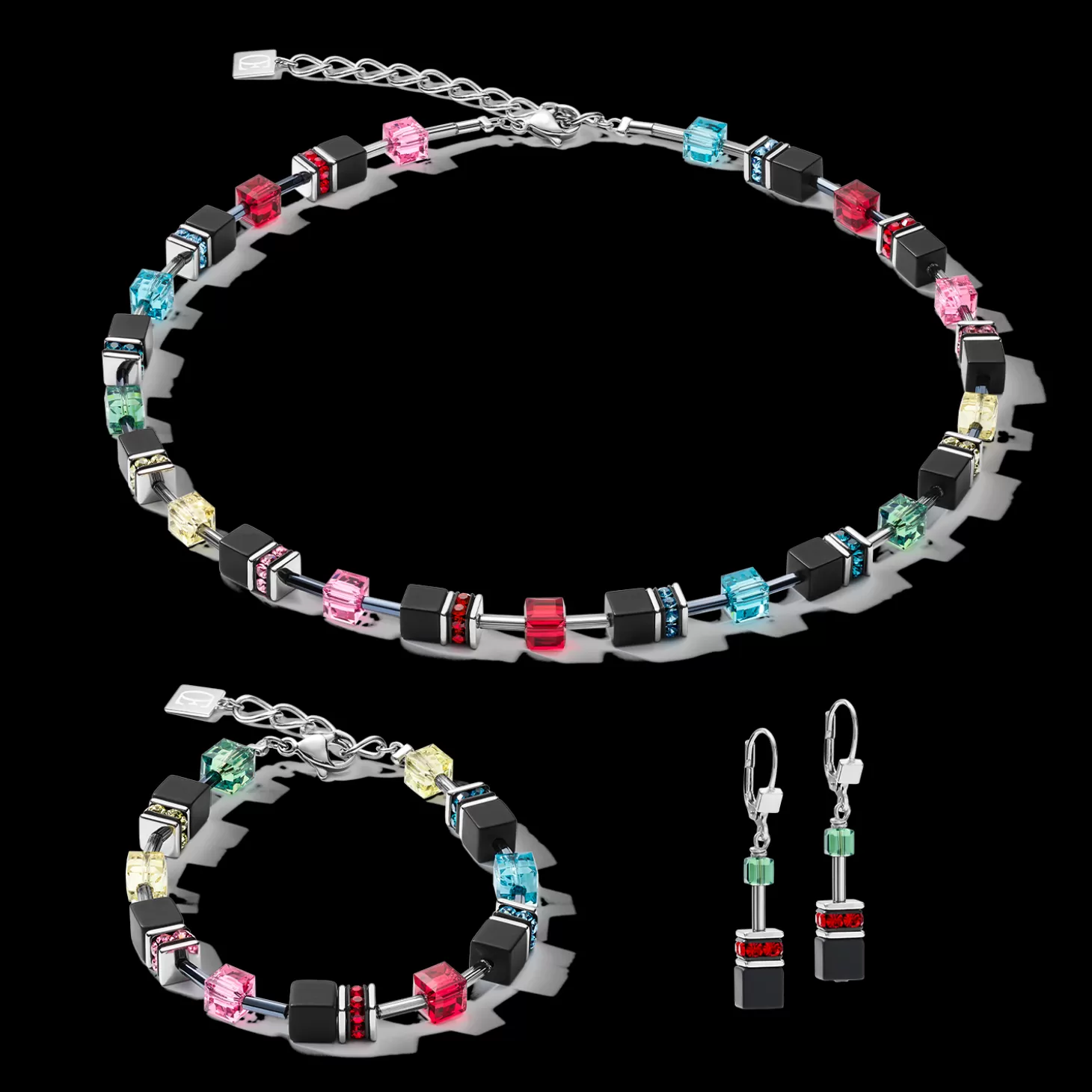 COEUR DE LION Geocube® Bracelet Onyx Multicolour Pop Art