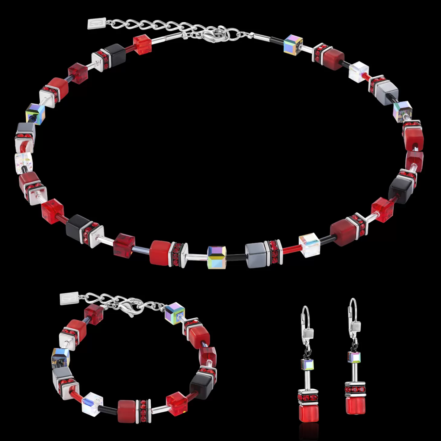 COEUR DE LION Geocube® Bracelet Red-Haematite