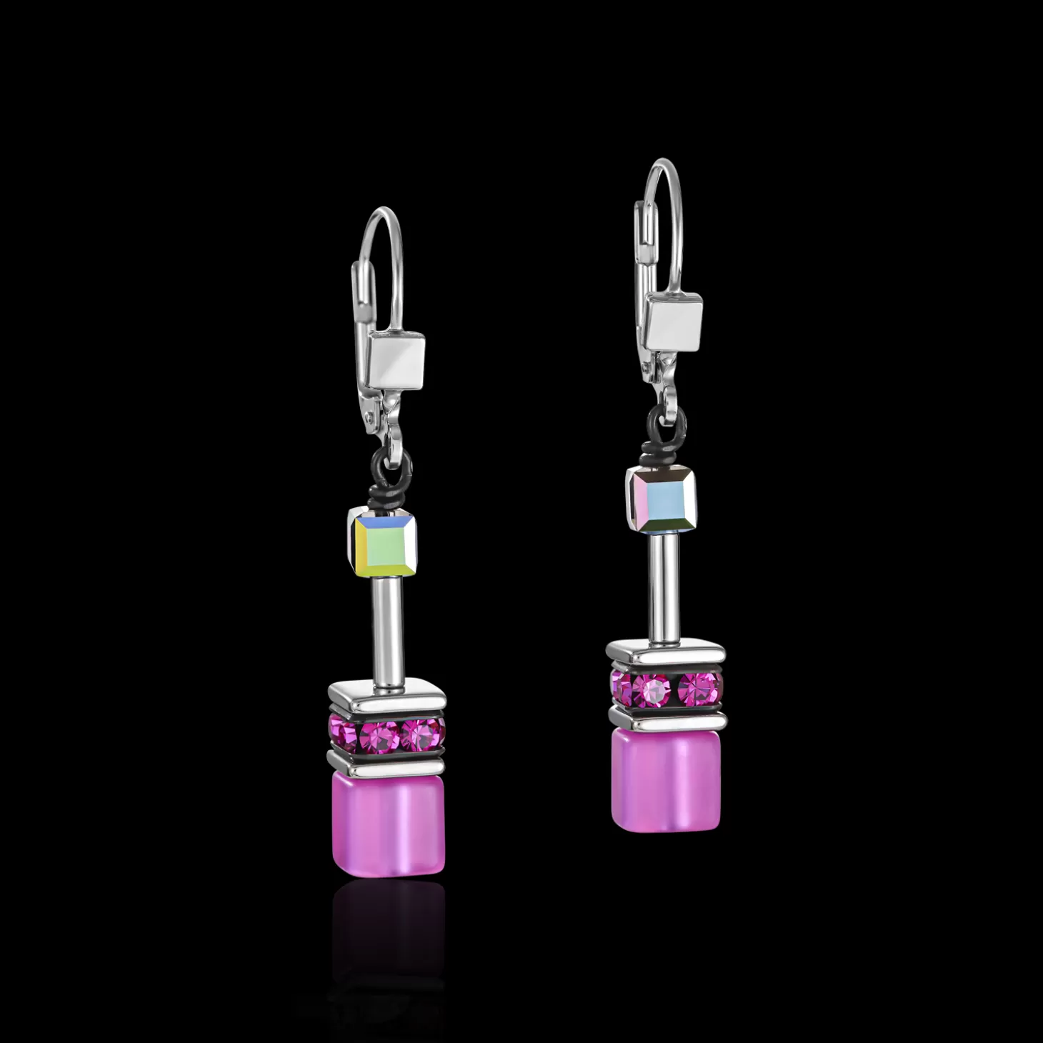 COEUR DE LION Geocube® Earrings Pink