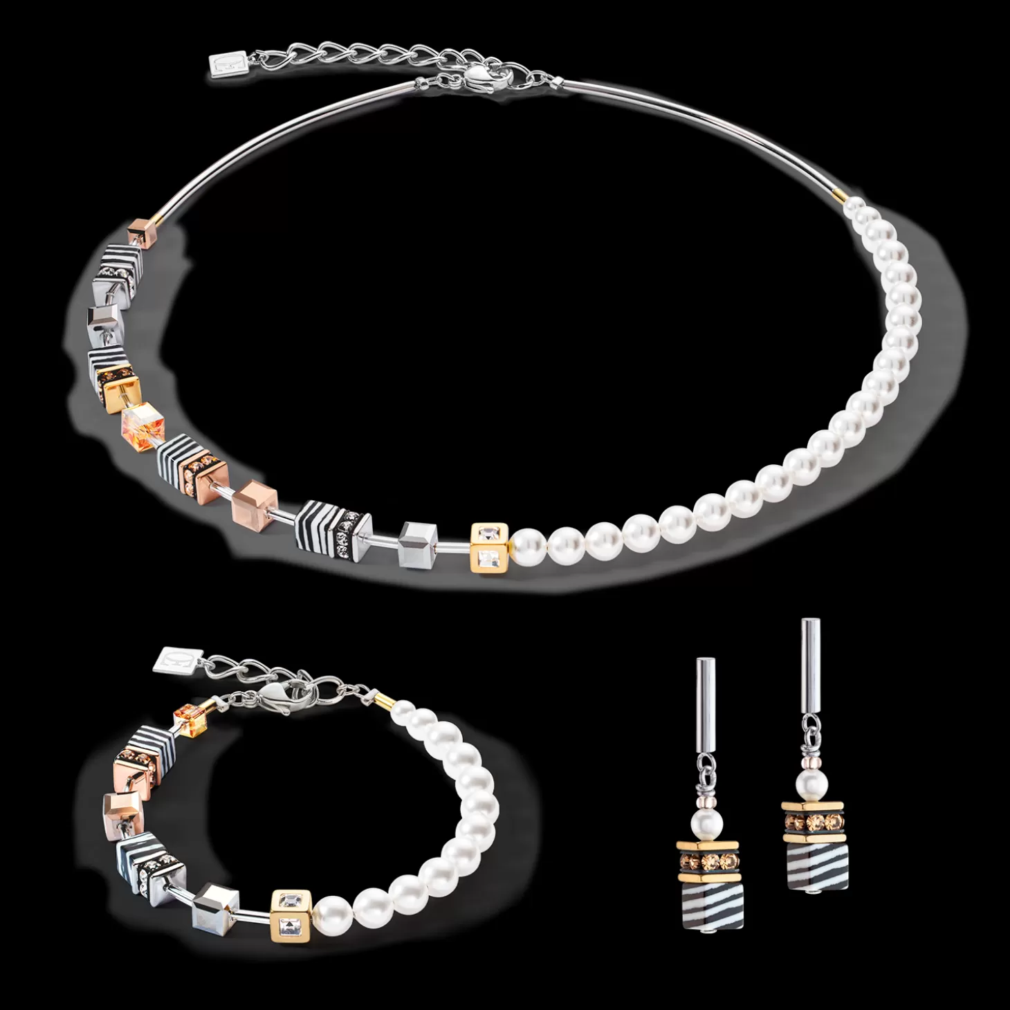 COEUR DE LION Geocube® Fusion Festive Bracelet Tricolour