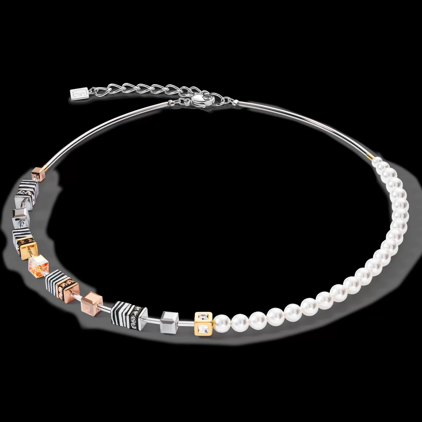 COEUR DE LION Geocube® Fusion Festive Necklace Tricolour