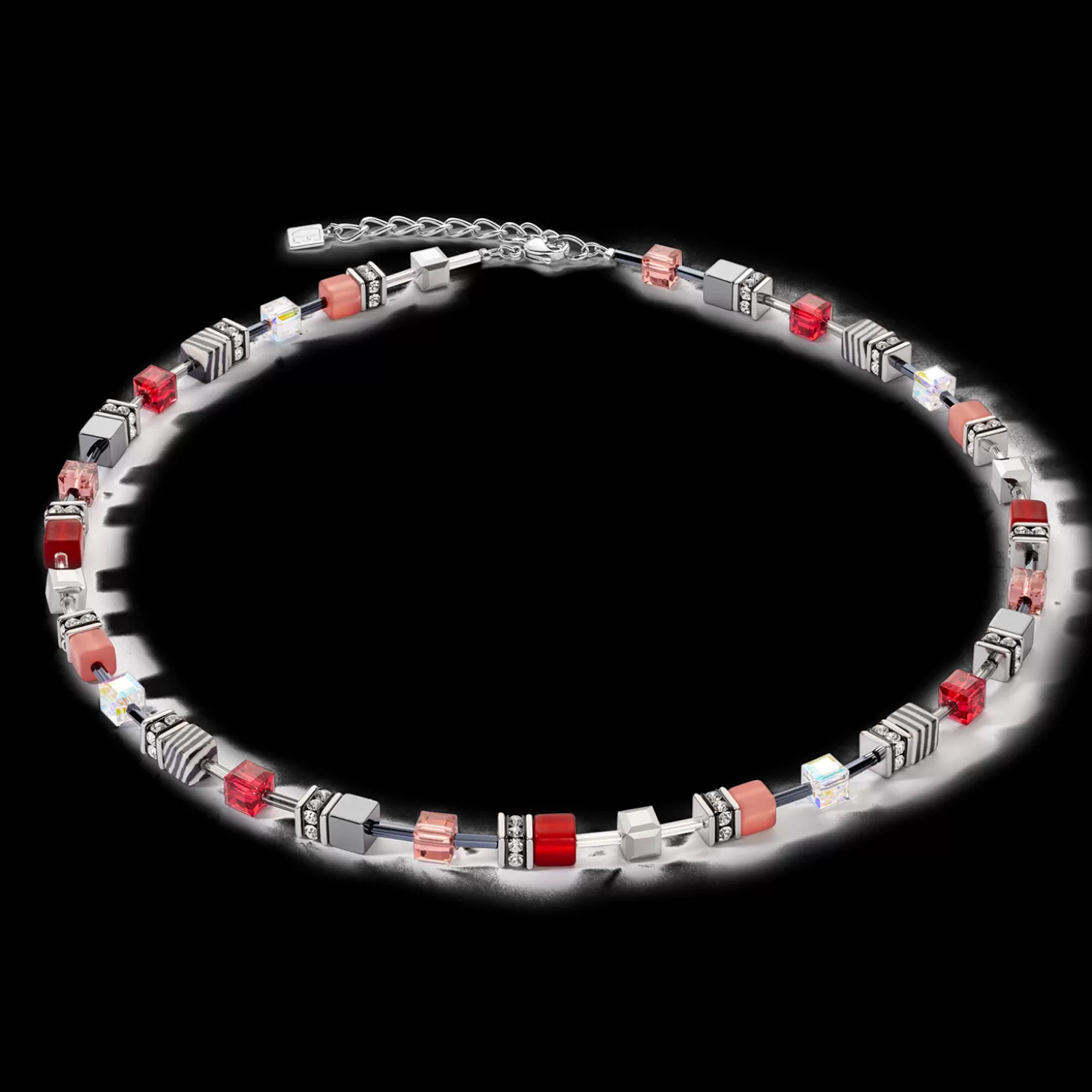 COEUR DE LION Geocube® Iconic 50 Cm Necklace Red