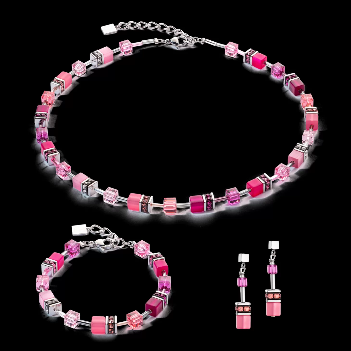 COEUR DE LION Geocube® Iconic Bracelet Viva Magenta