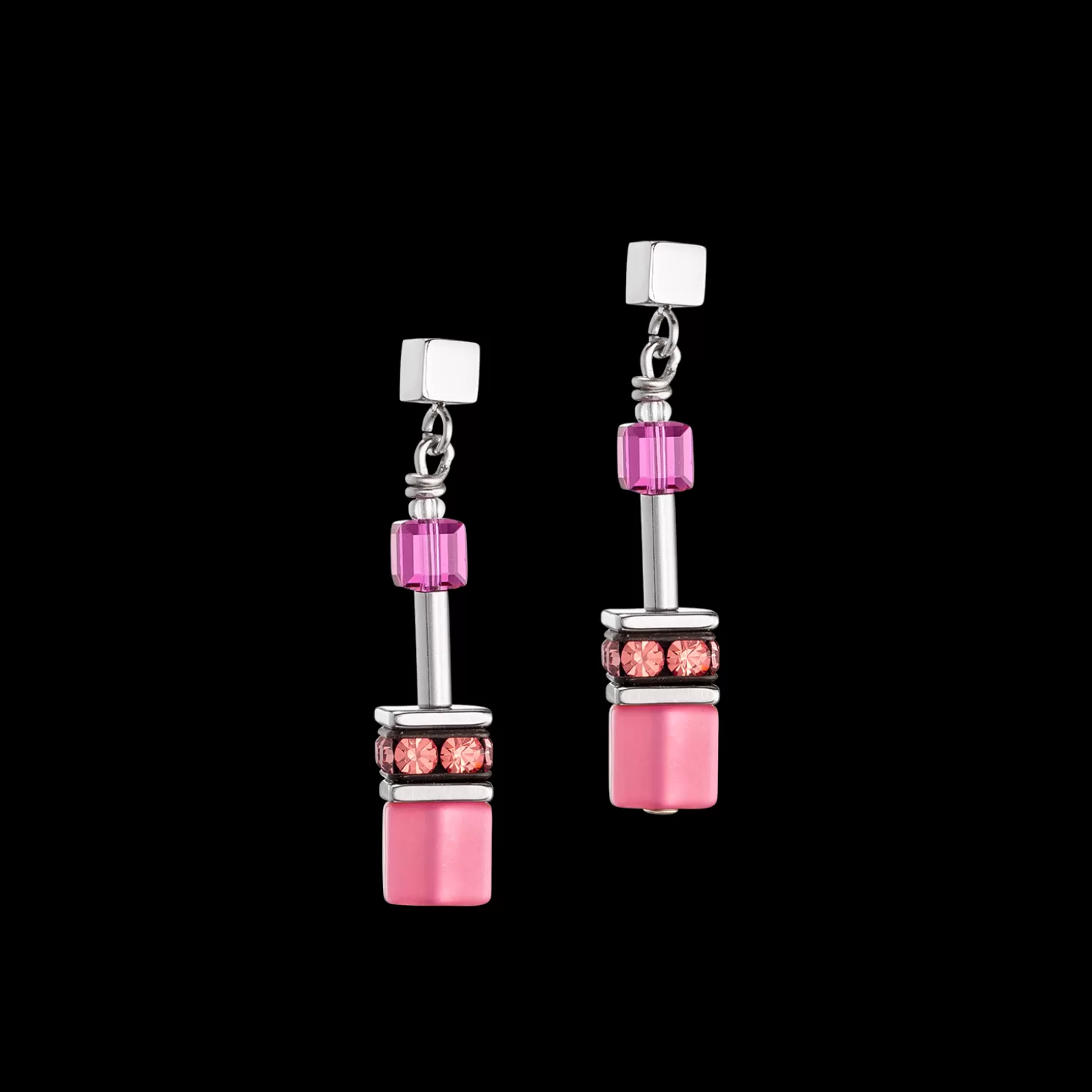 COEUR DE LION Geocube® Iconic Earrings Viva Magenta