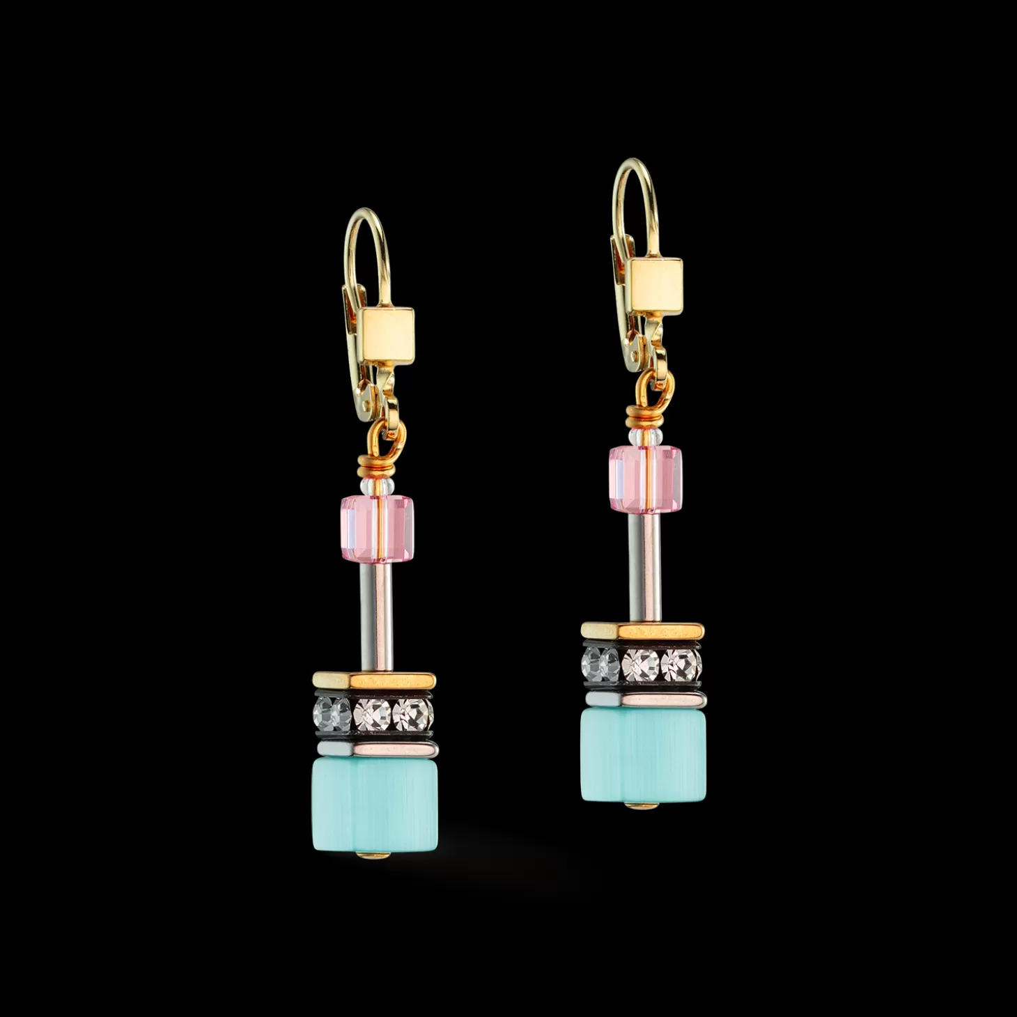 COEUR DE LION Geocube® Iconic Gentle Multicolour Earrings