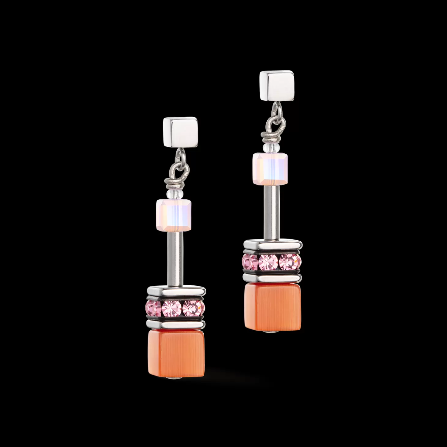 COEUR DE LION Geocube® Iconic Joyful Colours Earrings Red