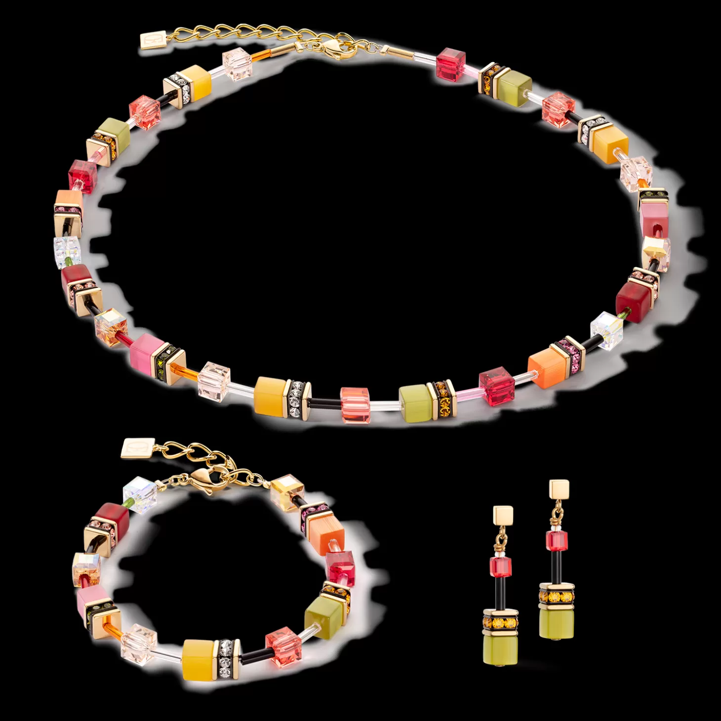 COEUR DE LION Geocube® Iconic Multicolour Indian Summer Bracelet