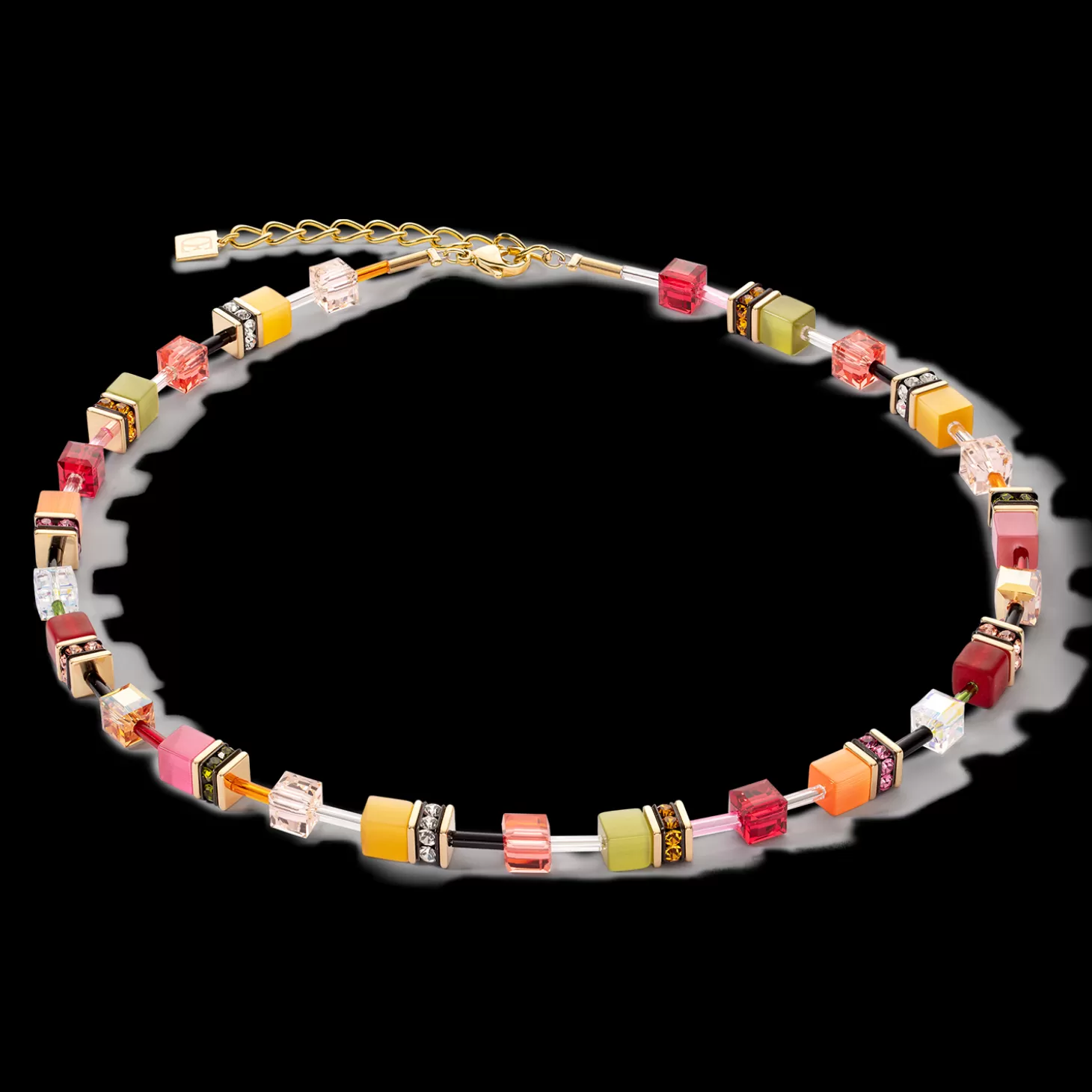 COEUR DE LION Geocube® Iconic Multicolour Indian Summer Necklace