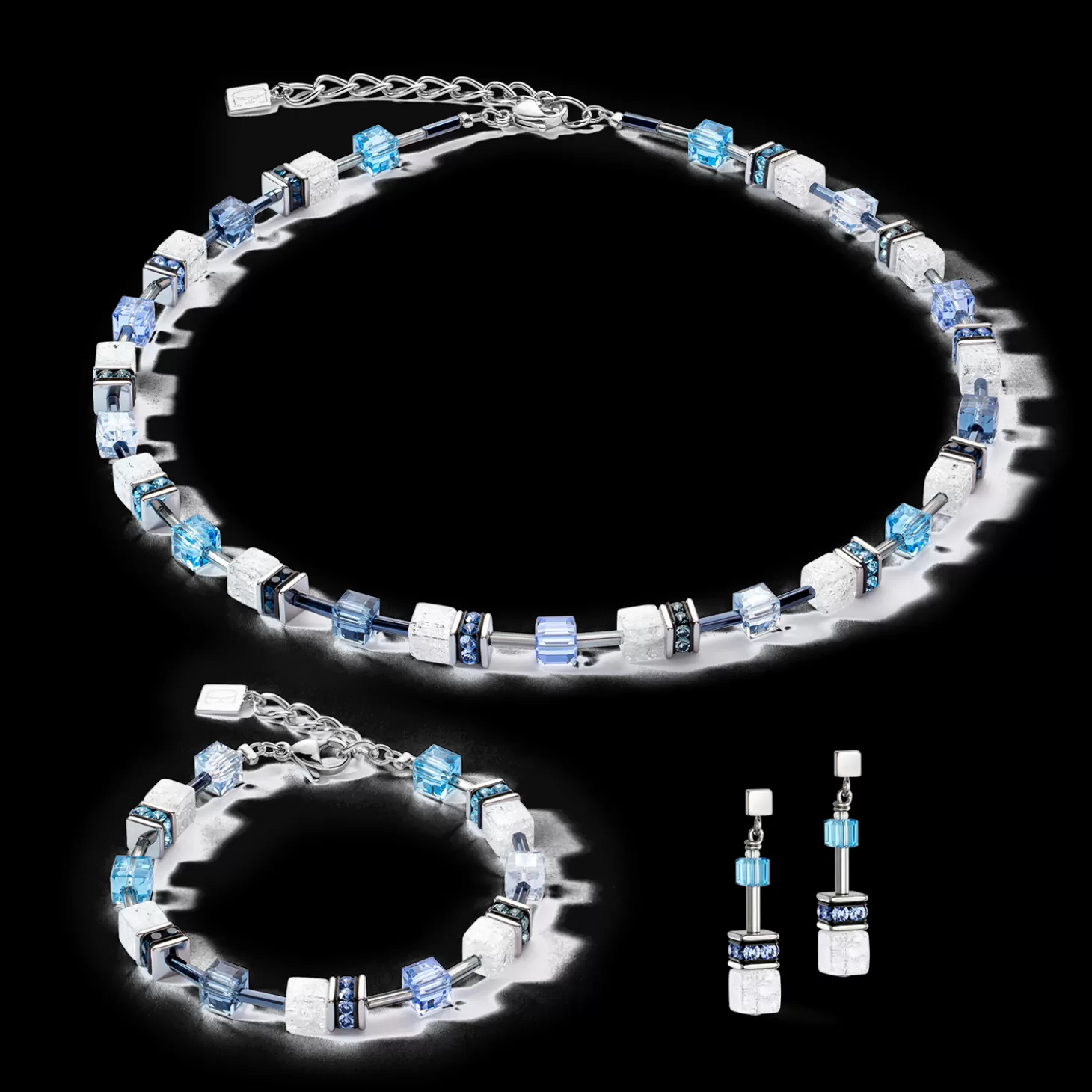 COEUR DE LION Geocube® Iconic Nature Bracelet Blue White