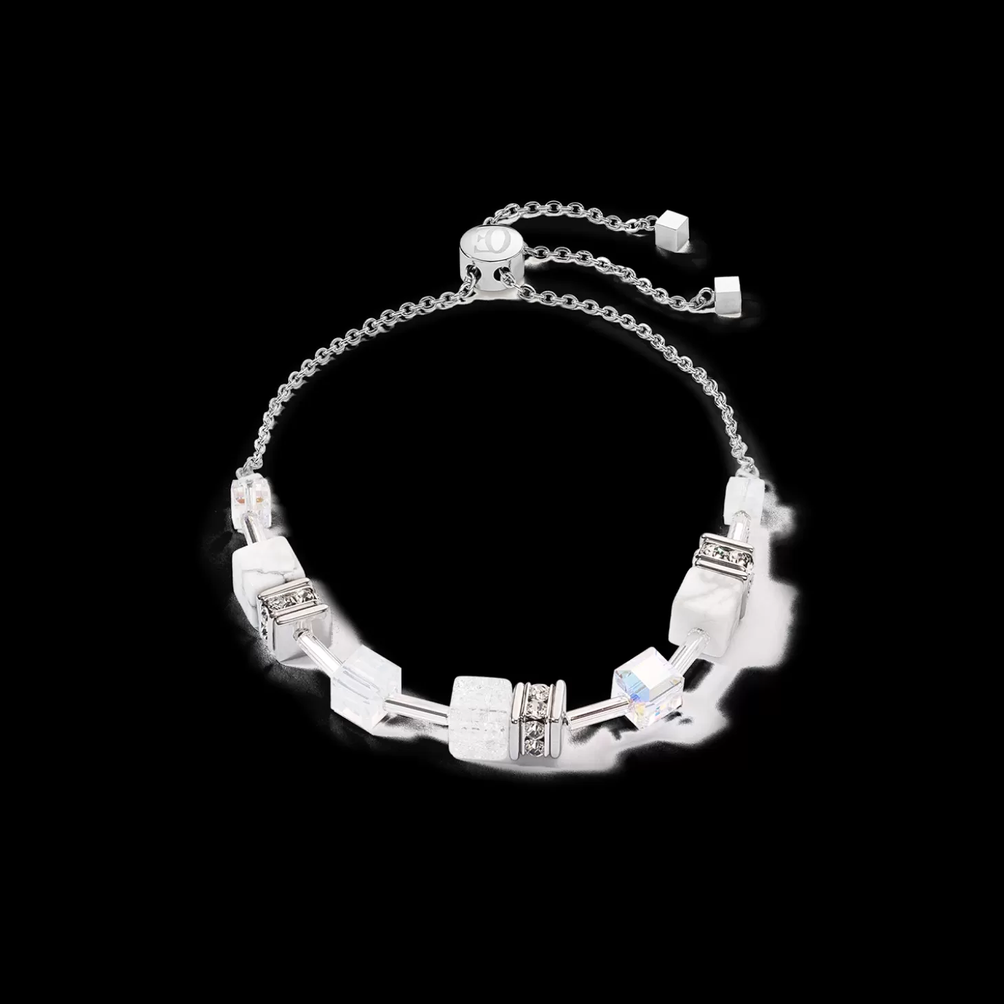 COEUR DE LION Geocube® Iconic Nature Chain Bracelet White