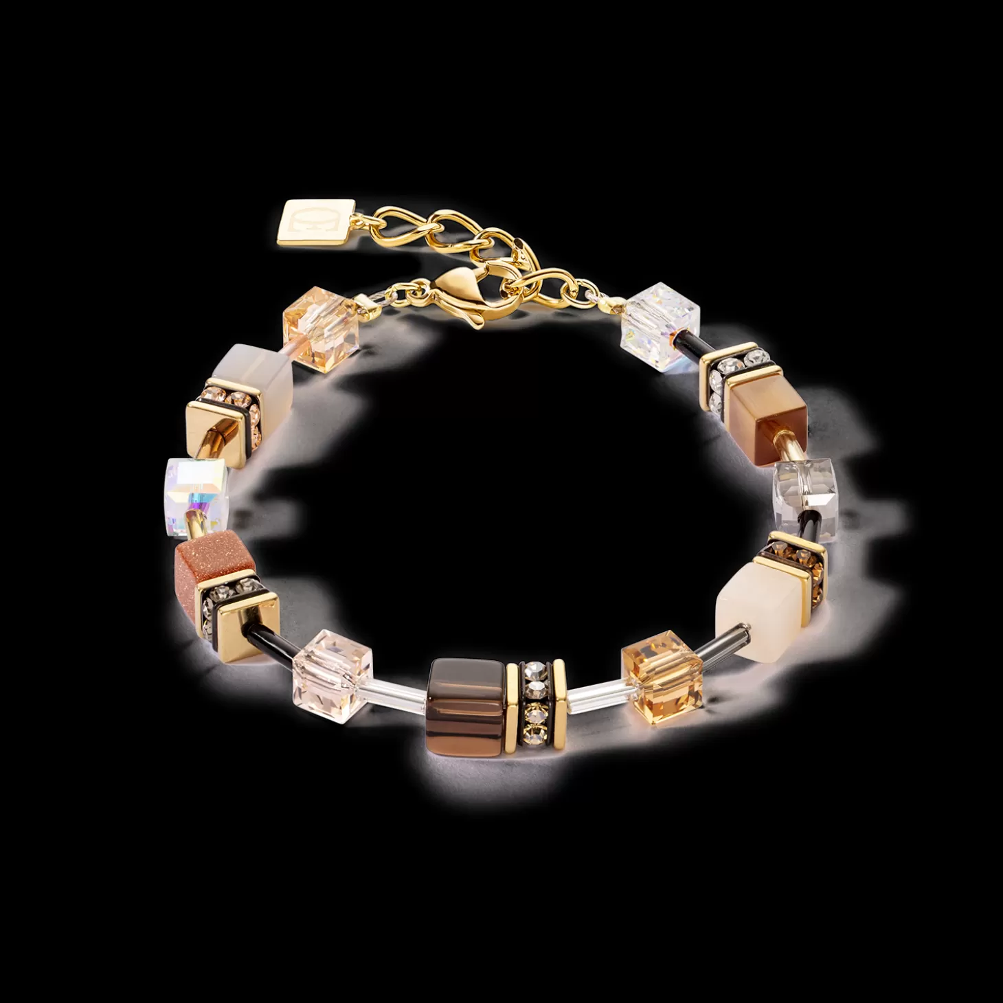 COEUR DE LION Geocube® Iconic Precious Bracelet Brown