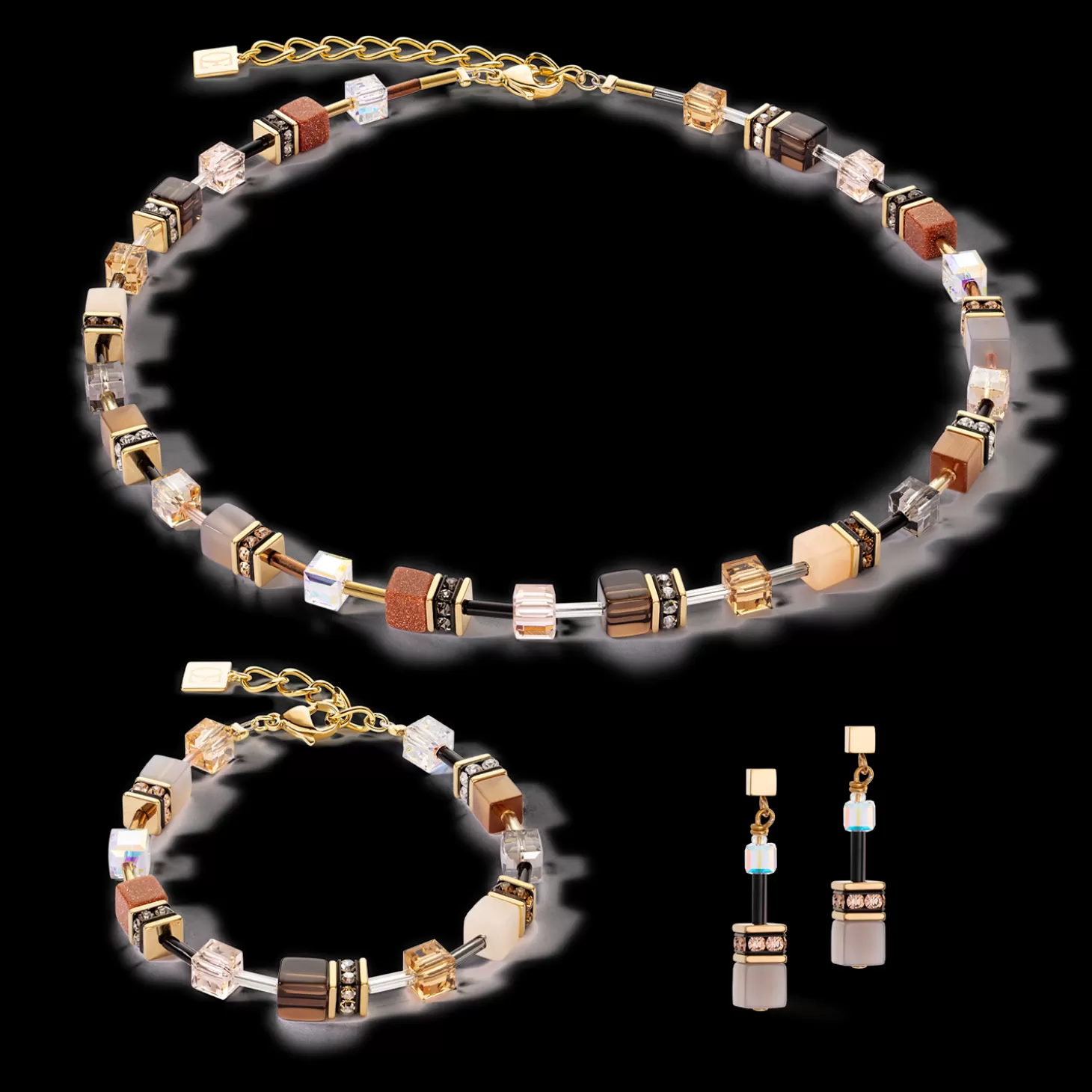 COEUR DE LION Geocube® Iconic Precious Bracelet Brown