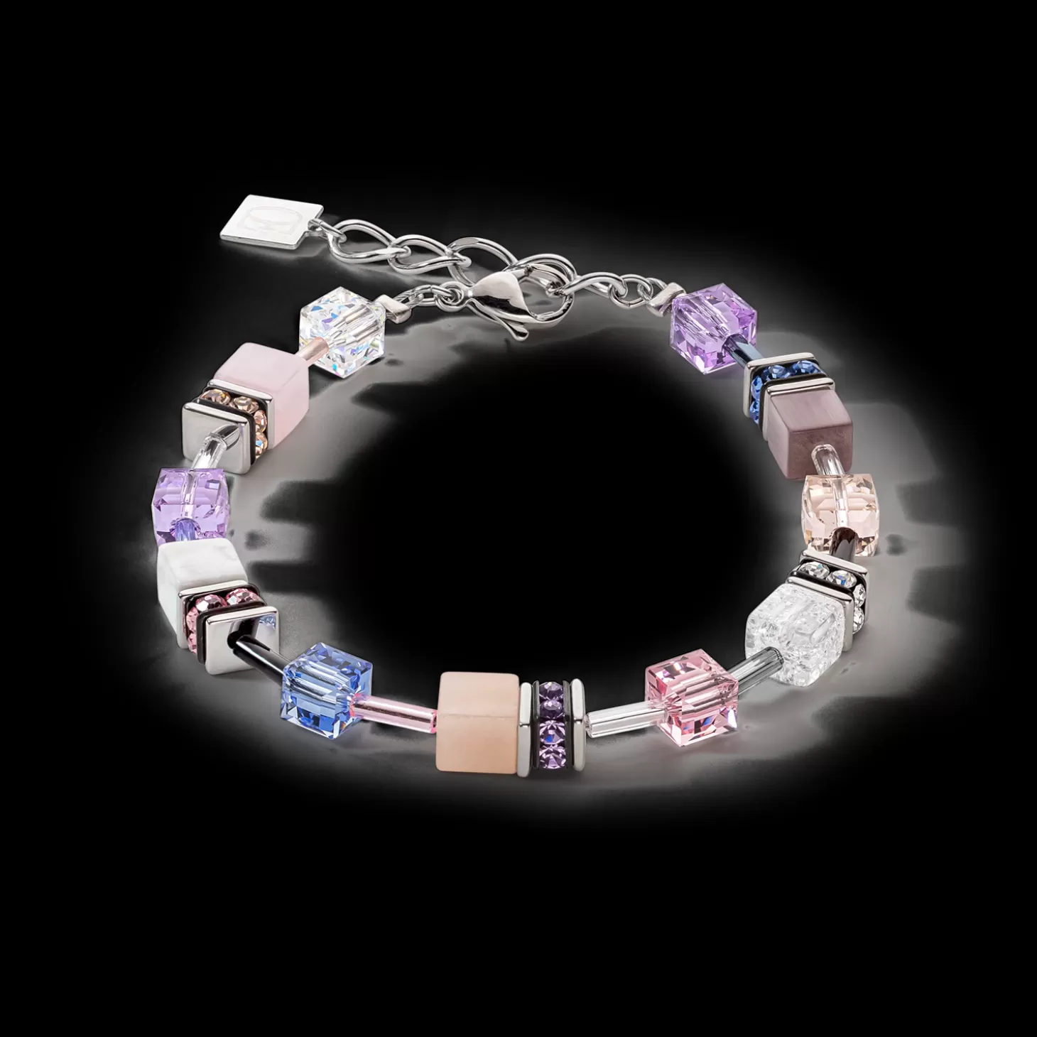 COEUR DE LION Geocube® Iconic Precious Bracelet Lilac-Blue