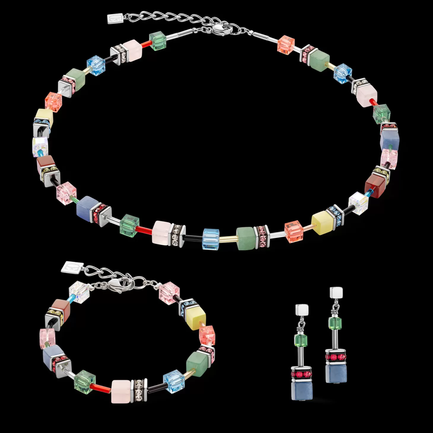 COEUR DE LION Geocube® Iconic Precious Bracelet Multicolour Delight