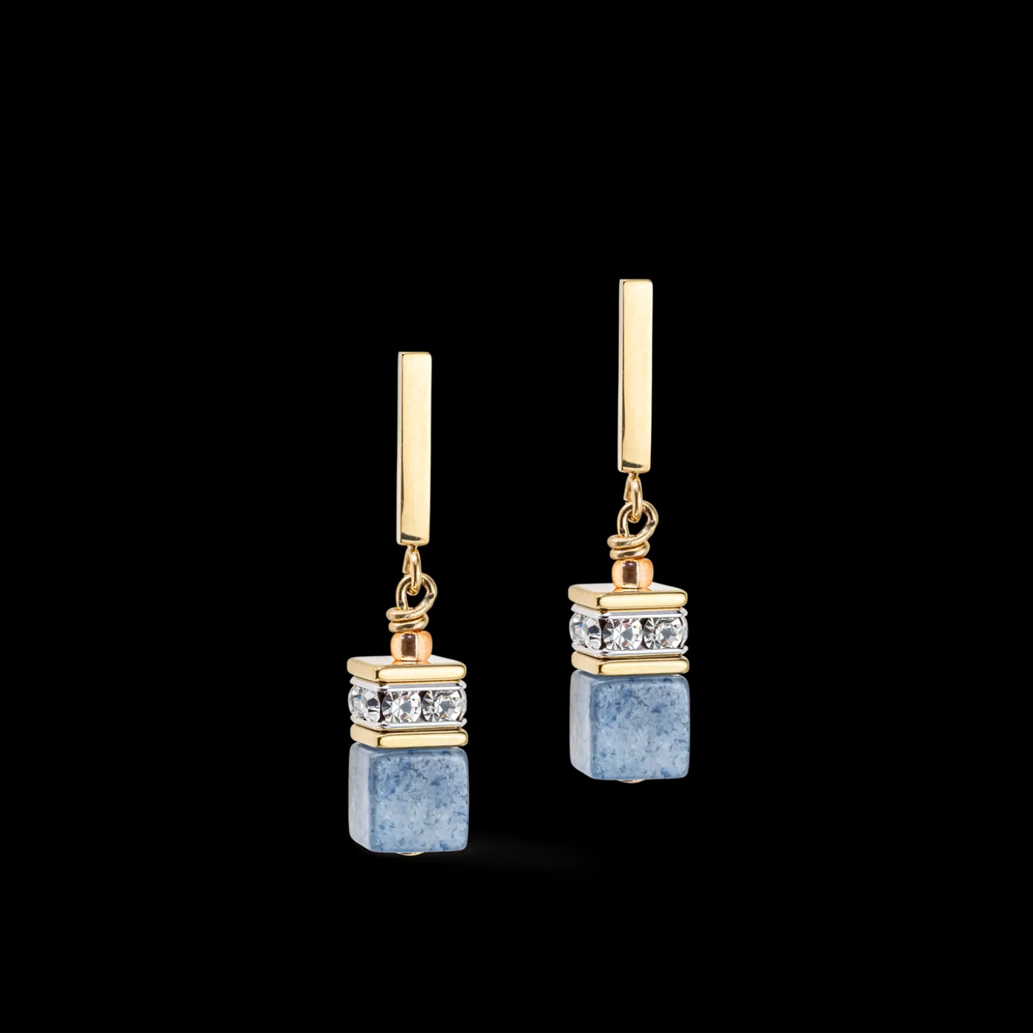 COEUR DE LION Geocube® Iconic Precious Earrings Light Blue