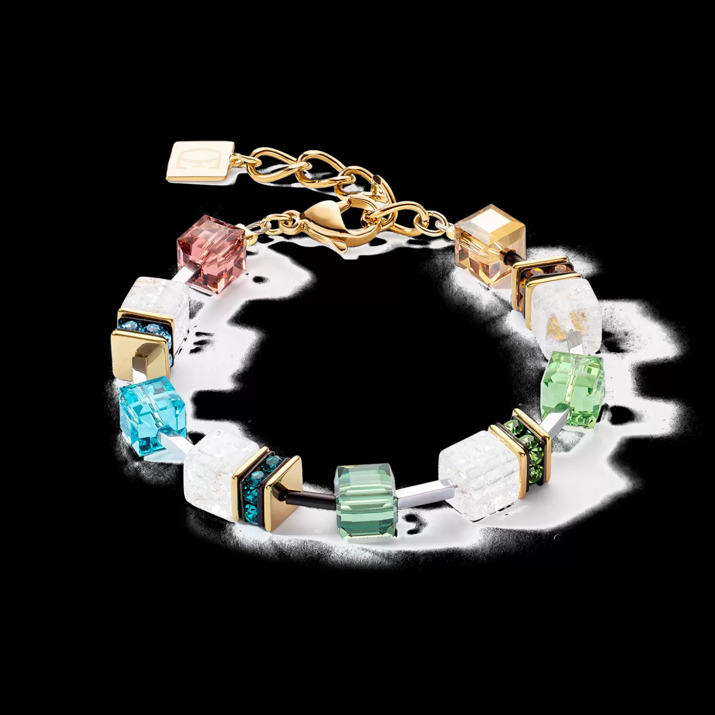 COEUR DE LION Geocube® Iconic Statement Precious Bracelet Multicolour