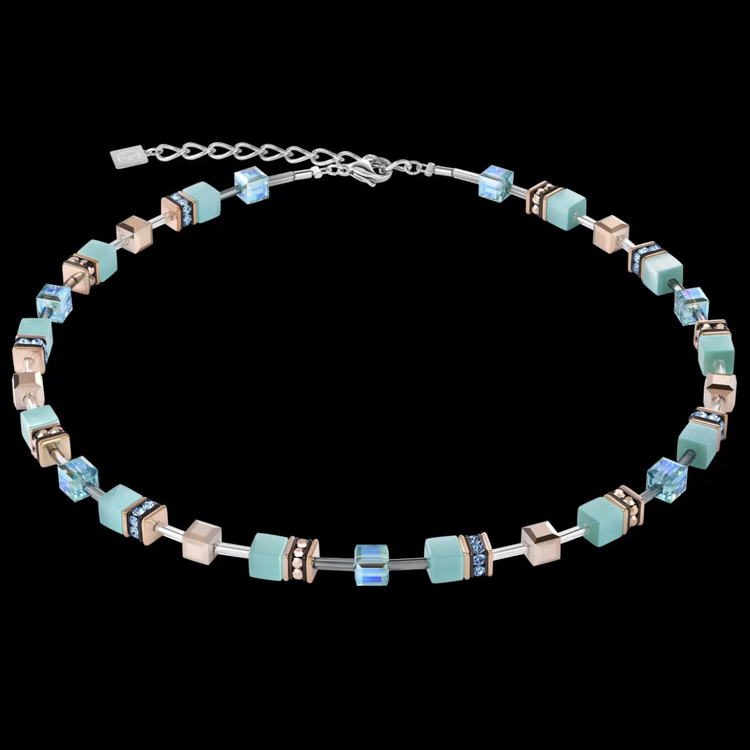 COEUR DE LION Geocube® Necklace Aqua