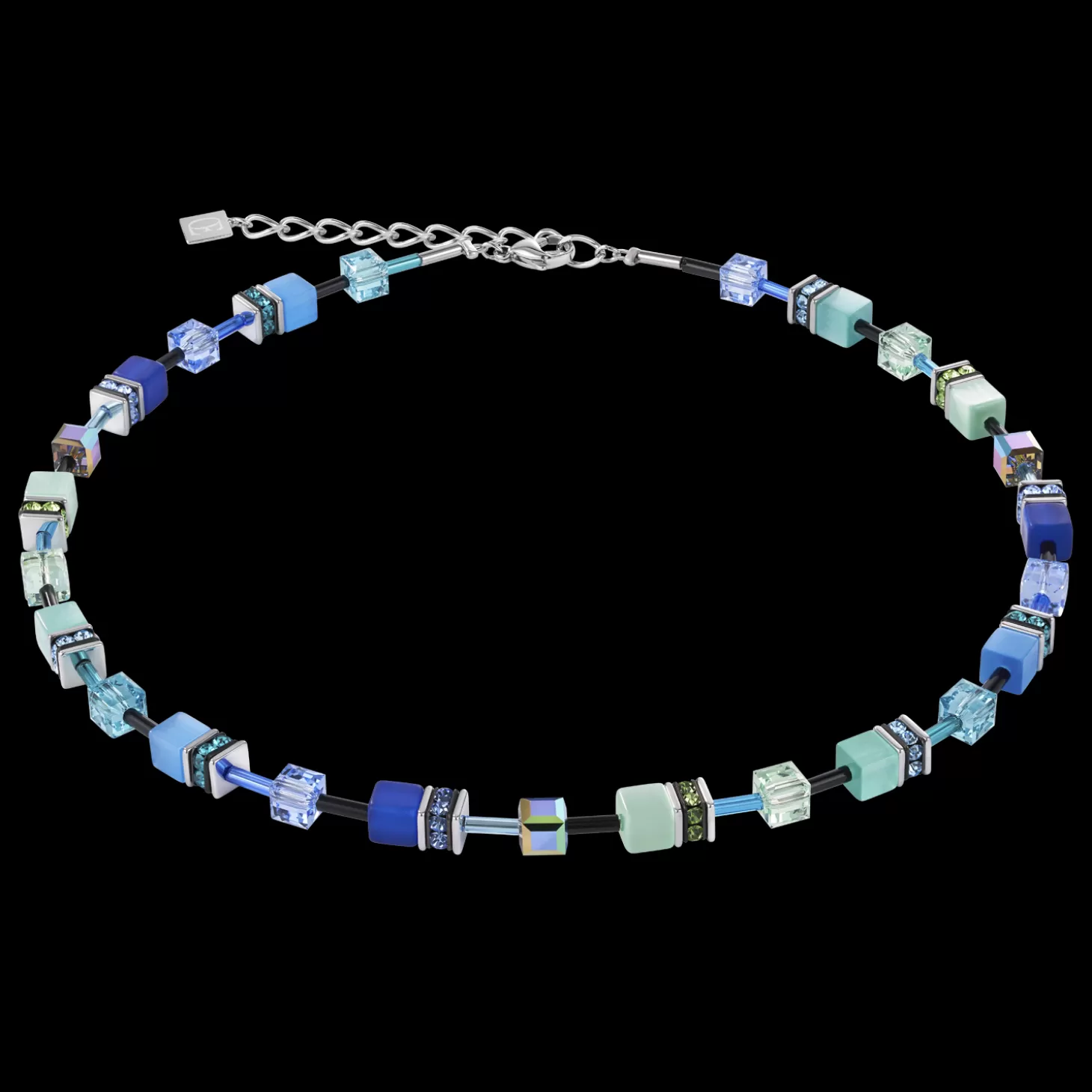 COEUR DE LION Geocube® Necklace Blue-Green