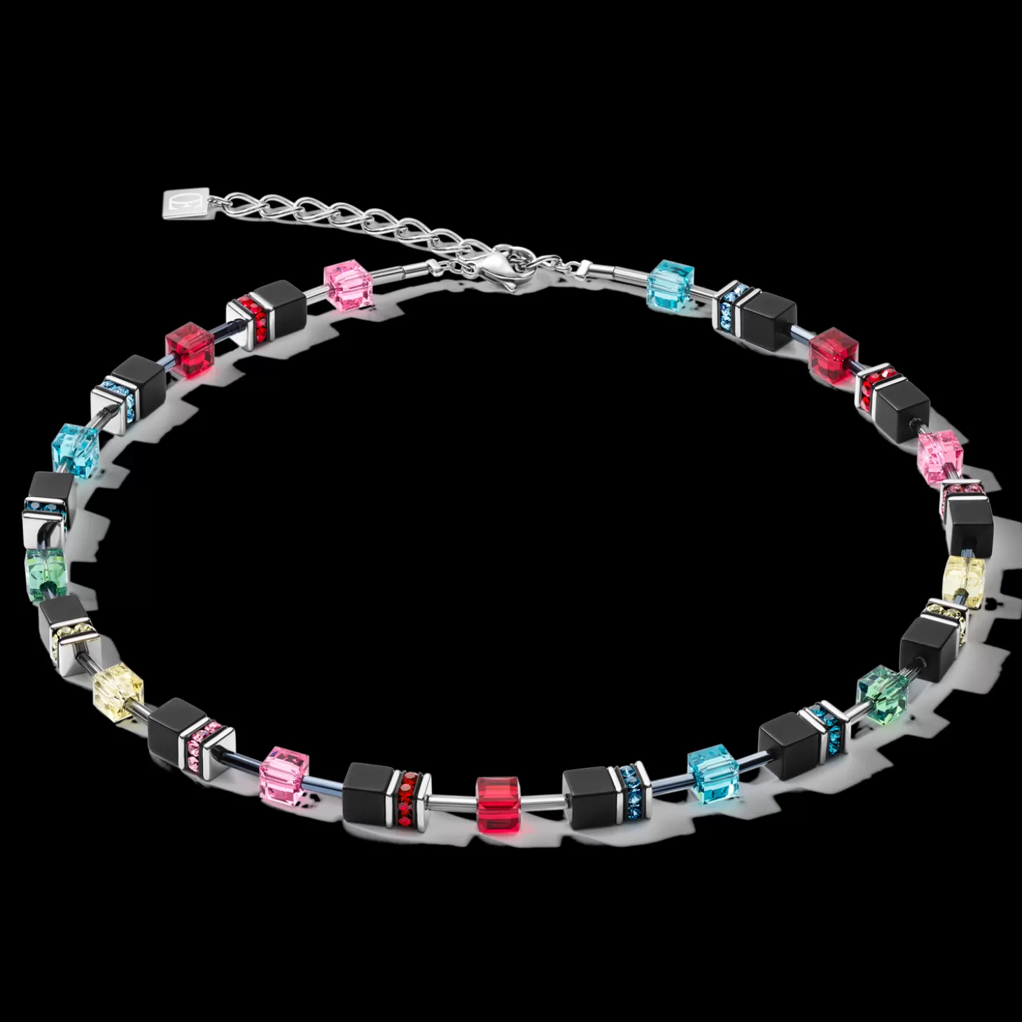 COEUR DE LION Geocube® Necklace Onyx Multicolour Pop Art