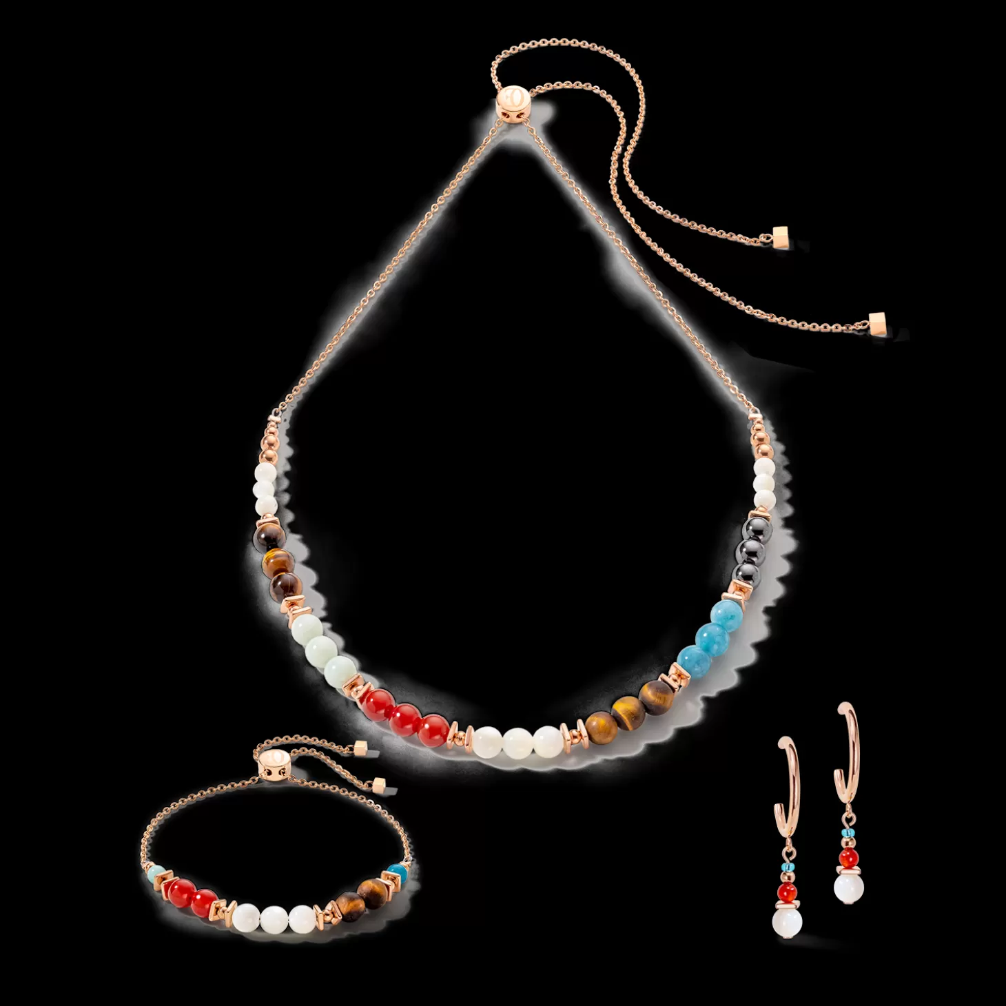 COEUR DE LION Harmony Precious & Slider Closure Bracelet Multicolor Boho