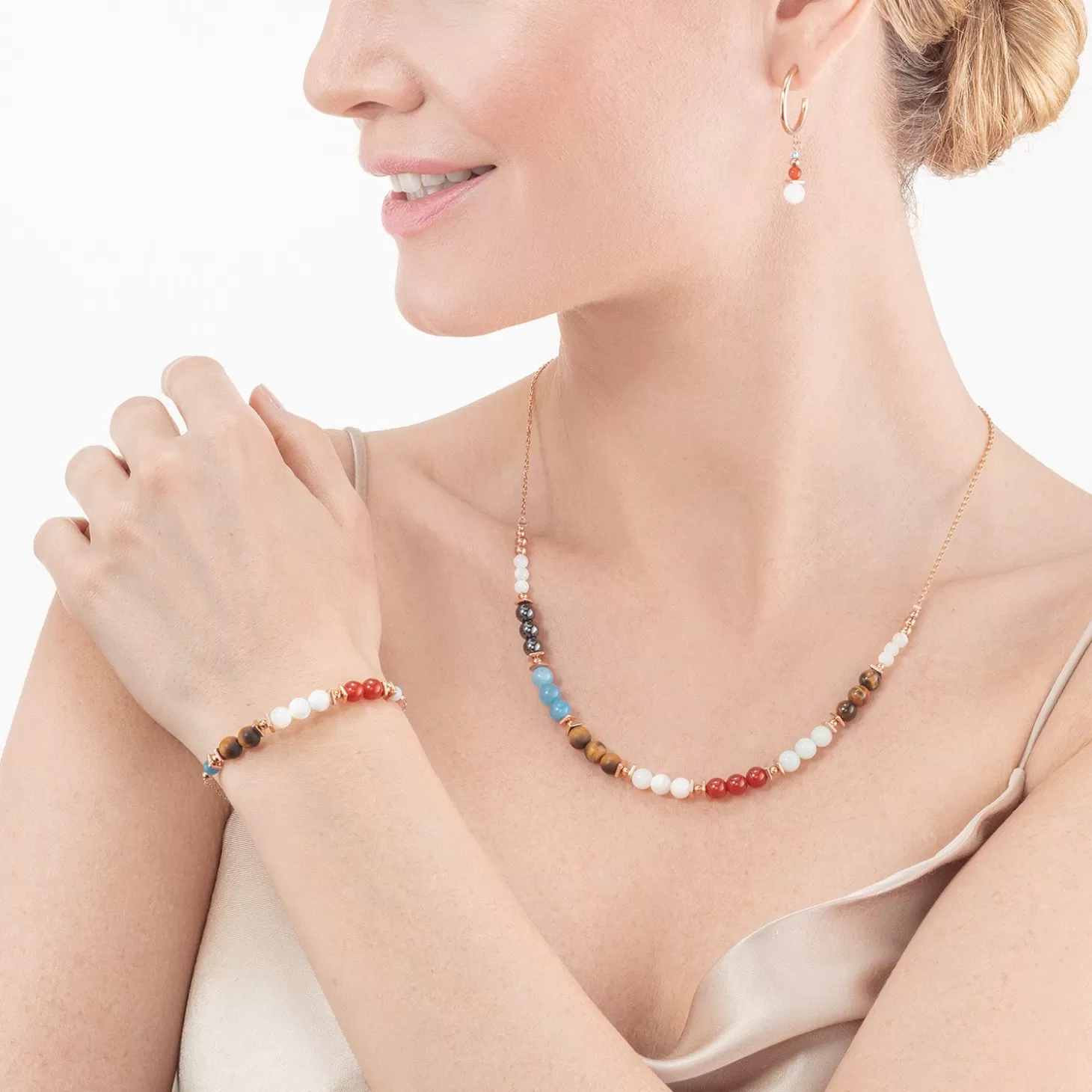 COEUR DE LION Harmony Precious & Slider Closure Bracelet Multicolor Boho