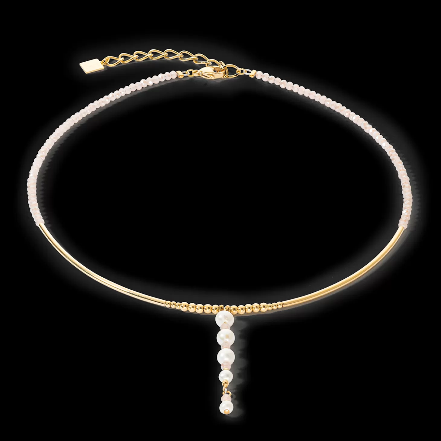 COEUR DE LION Necklace Drops Freshwater Pearls Gold