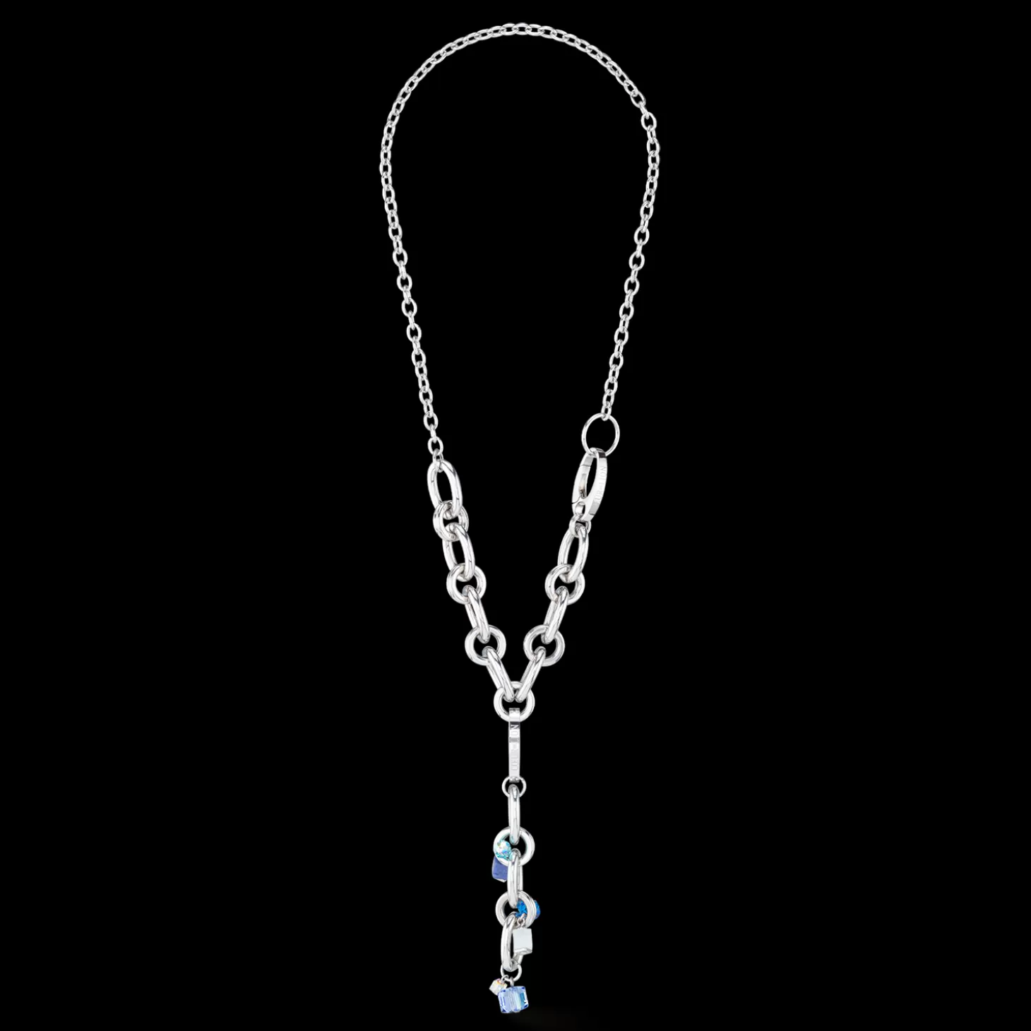 COEUR DE LION Neptune's Treasure Necklace Silver Blue