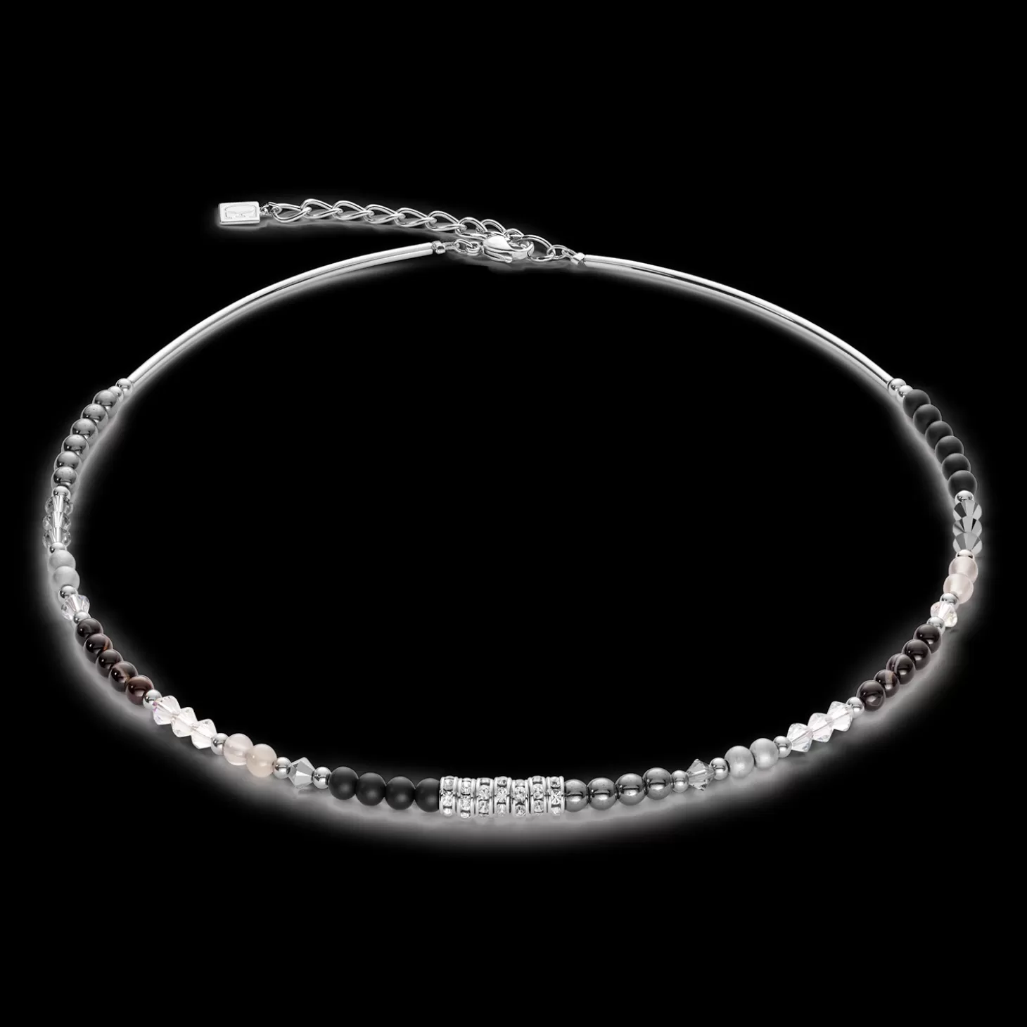 COEUR DE LION Princess Precious Necklace Black-Grey